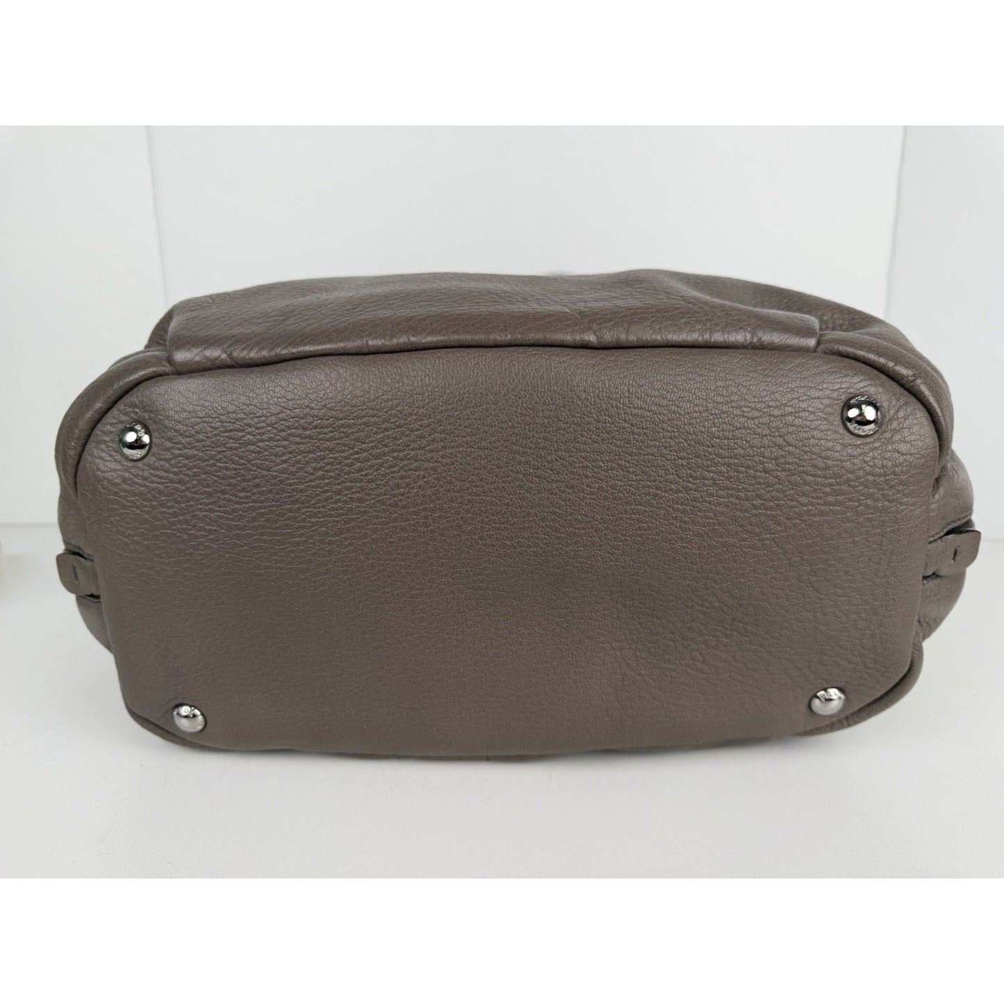 Prada Sacca 2 Manici Tote Bag in Gray Vitello Daino Leather S