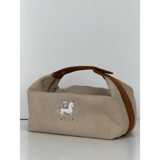 Hermes Bride-A-Brac Cabriolet Large Baby Bag Travel Organizer in Canvas YU1