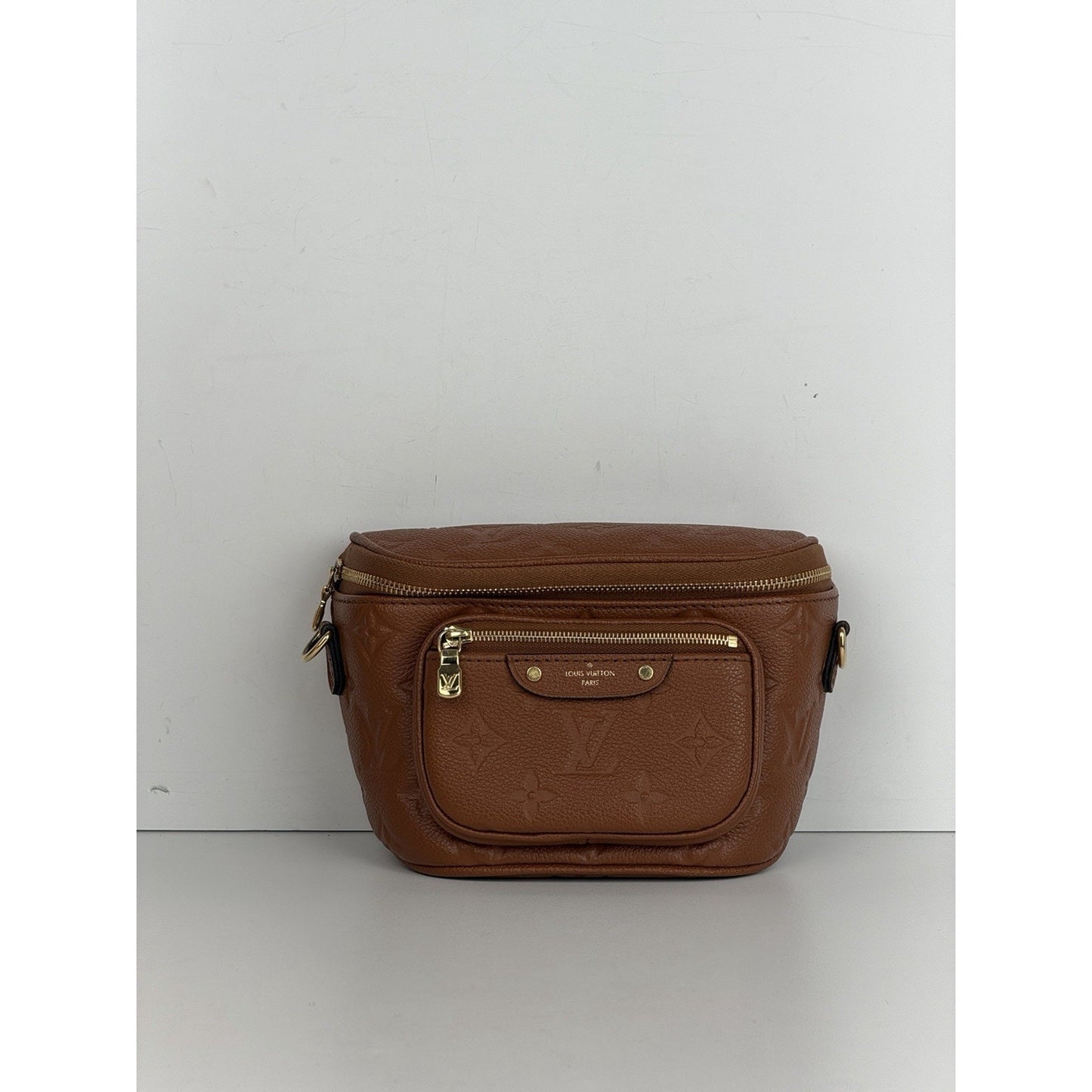 LOUIS VUITTON Mini Bumbag Empriente Leather Belt Bag Cognac NFC
