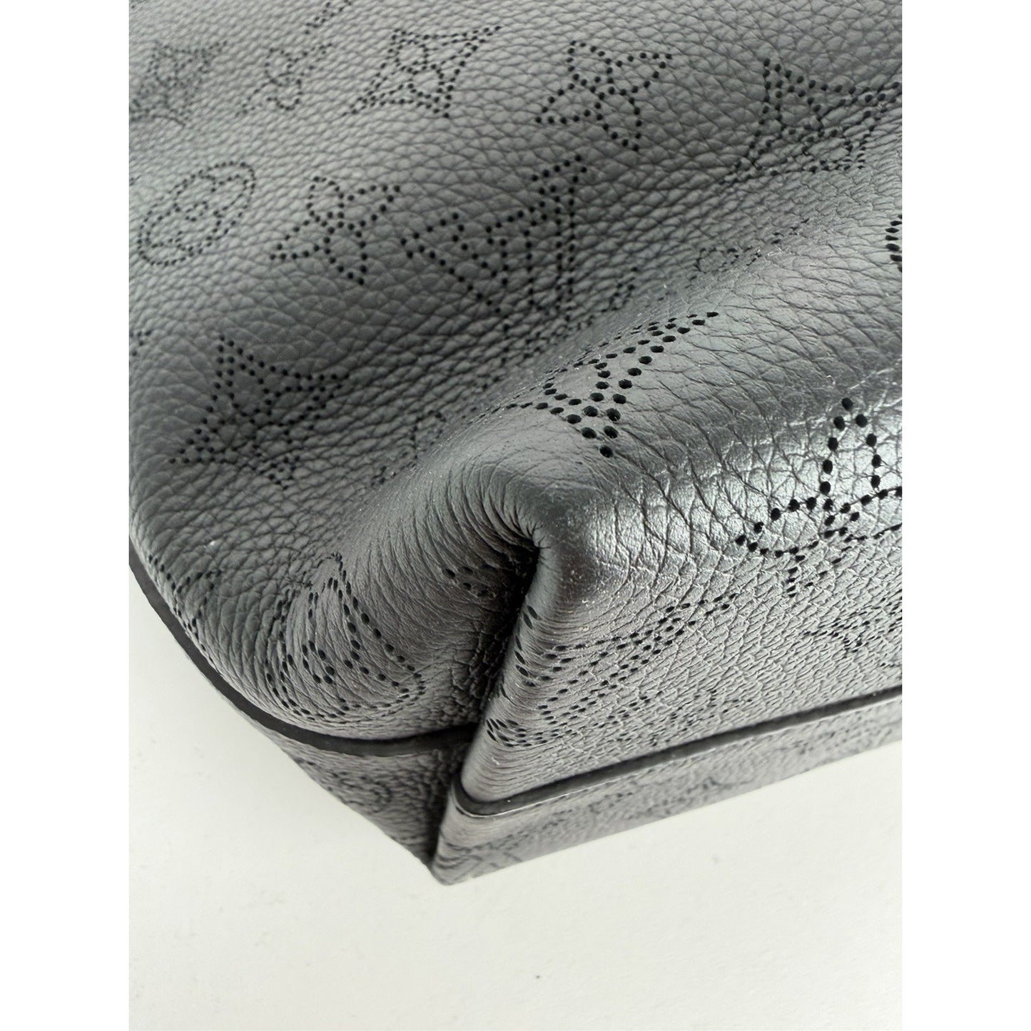 Louis Vuitton Why Knot Handbag MM in Black LV Monogram Mahina Leather NFC B-2