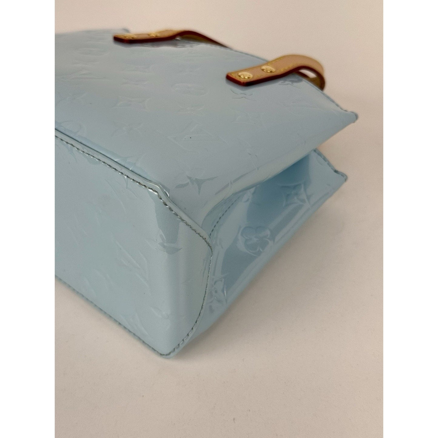 Louis Vuitton Reade PM NM Sky Blue Vernis Leather Tote