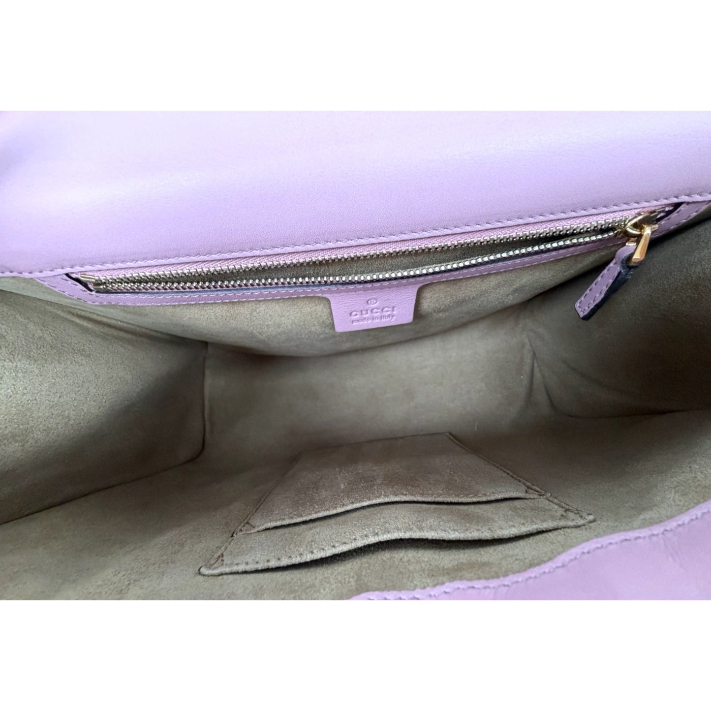 Gucci Padlock Shoulder Bag Medium Pink Calfskin Leather Gold-Tone Hardware S03