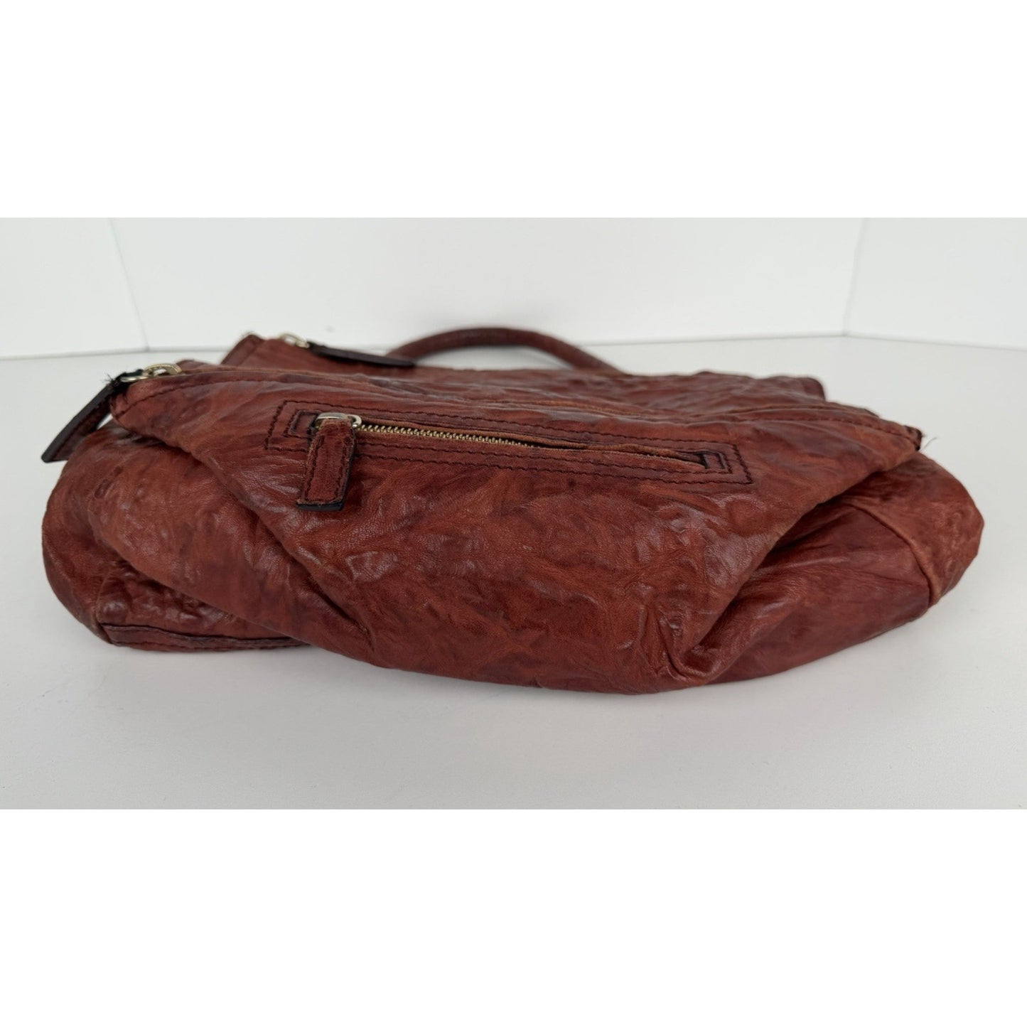Givenchy Pandora Shoulder Bag Medium in Brick Wrinkled Sheepskin Leather S-08