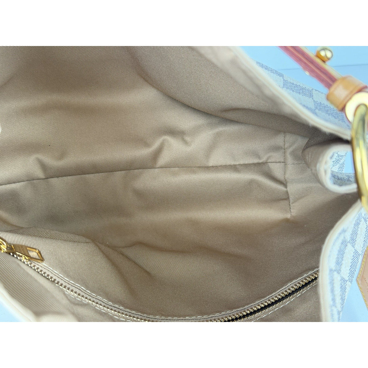 Louis Vuitton Graceful PM Tote Shoulder Bag in Damier Azur Coated Canvas 2018 S