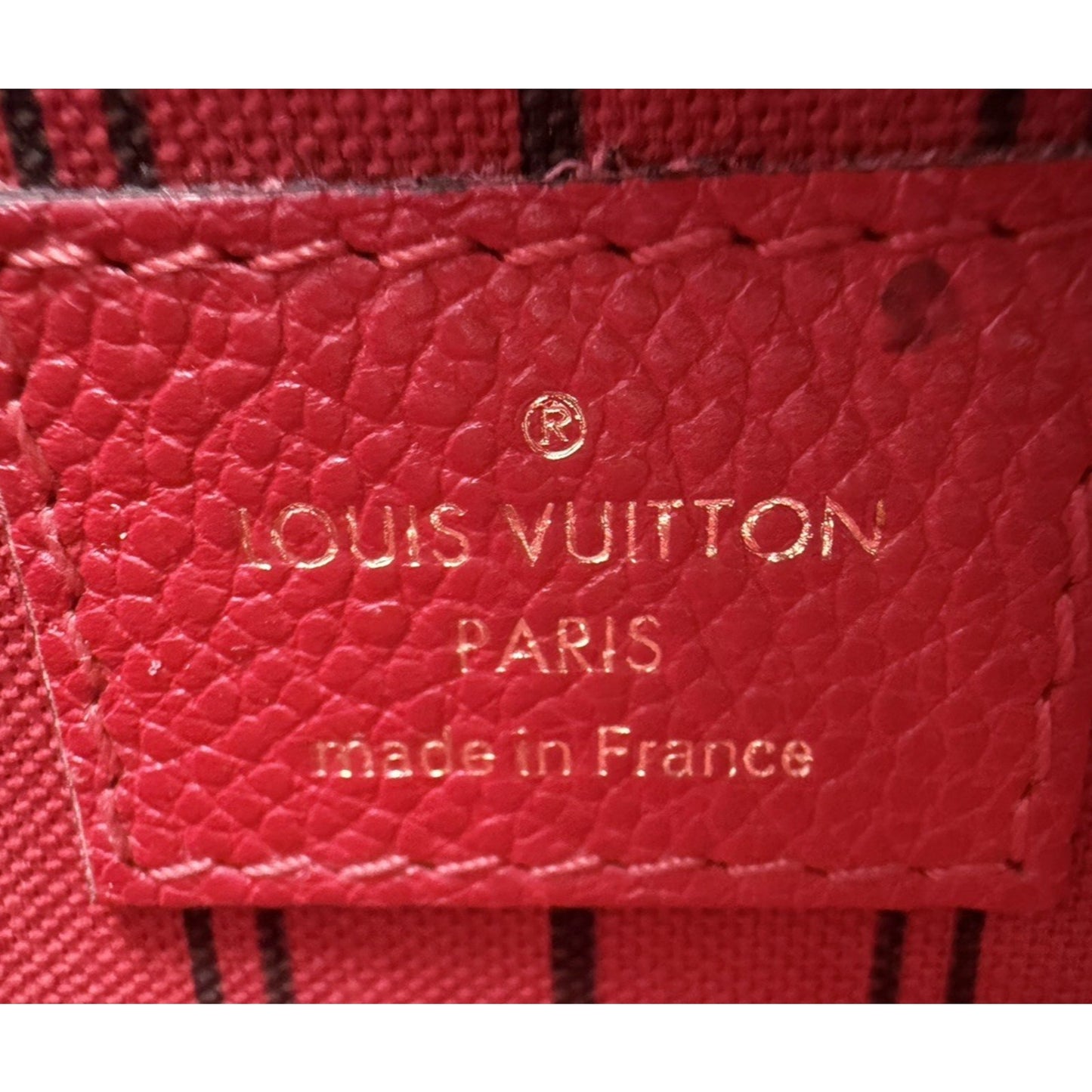 Louis Vuitton Pochette Metis Shoulder Bag Red Monogram Empreinte Leather 2018 B5