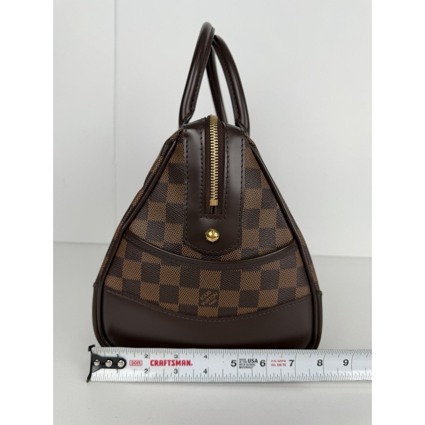 Louis Vuitton Berkeley Satchel Bag in Damier Ebene Coated Canvas 2012 S