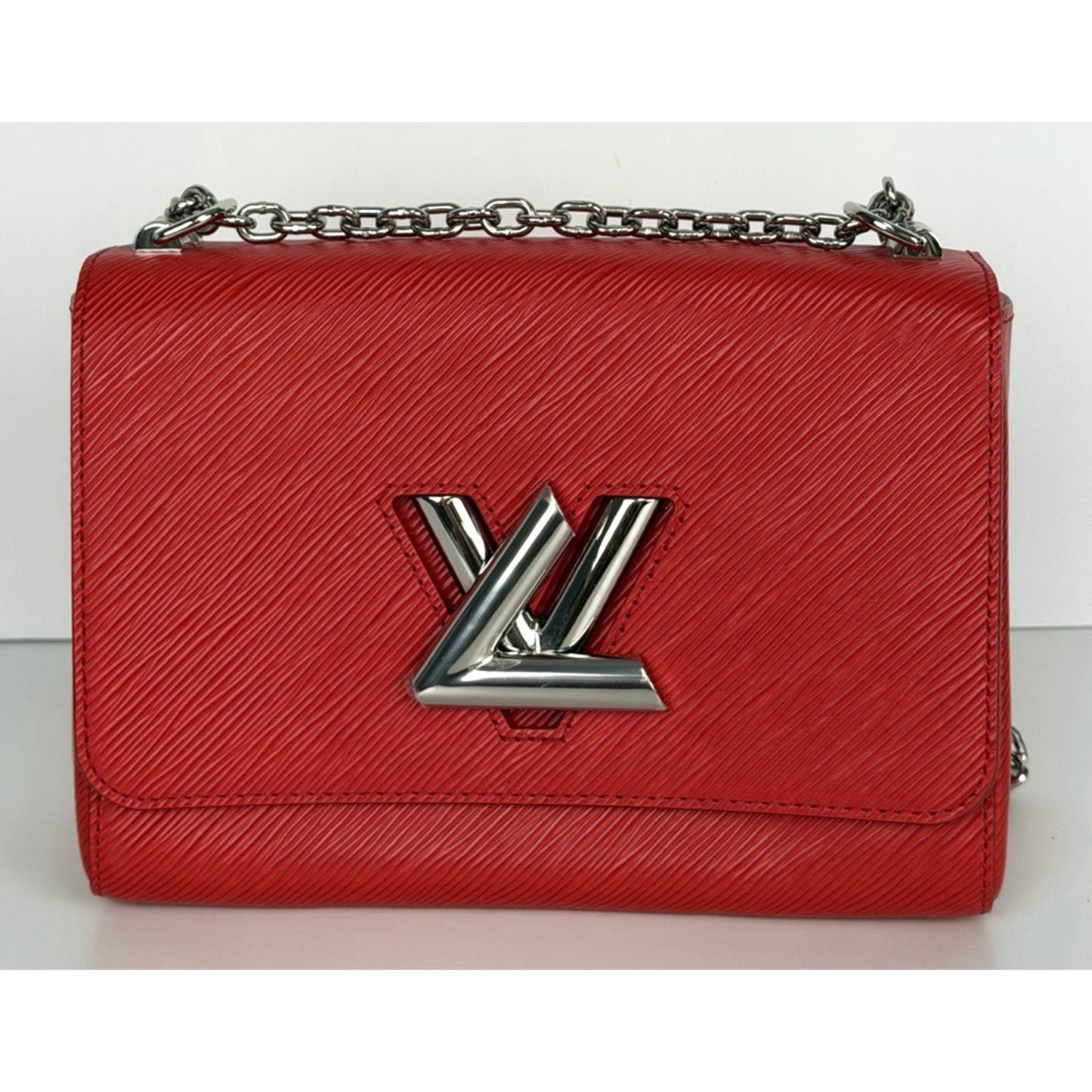 Louis Vuitton Coquelicot Epi Leather Twist MM Shoulder Bag (2019) B4