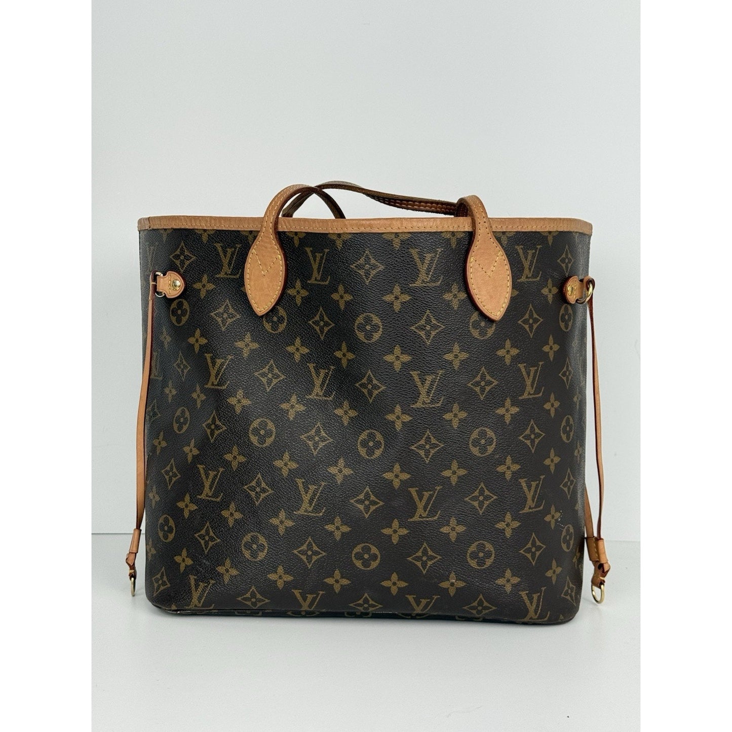 Louis Vuitton Monogram Neverfull MM Tote Bag Brown Canvas