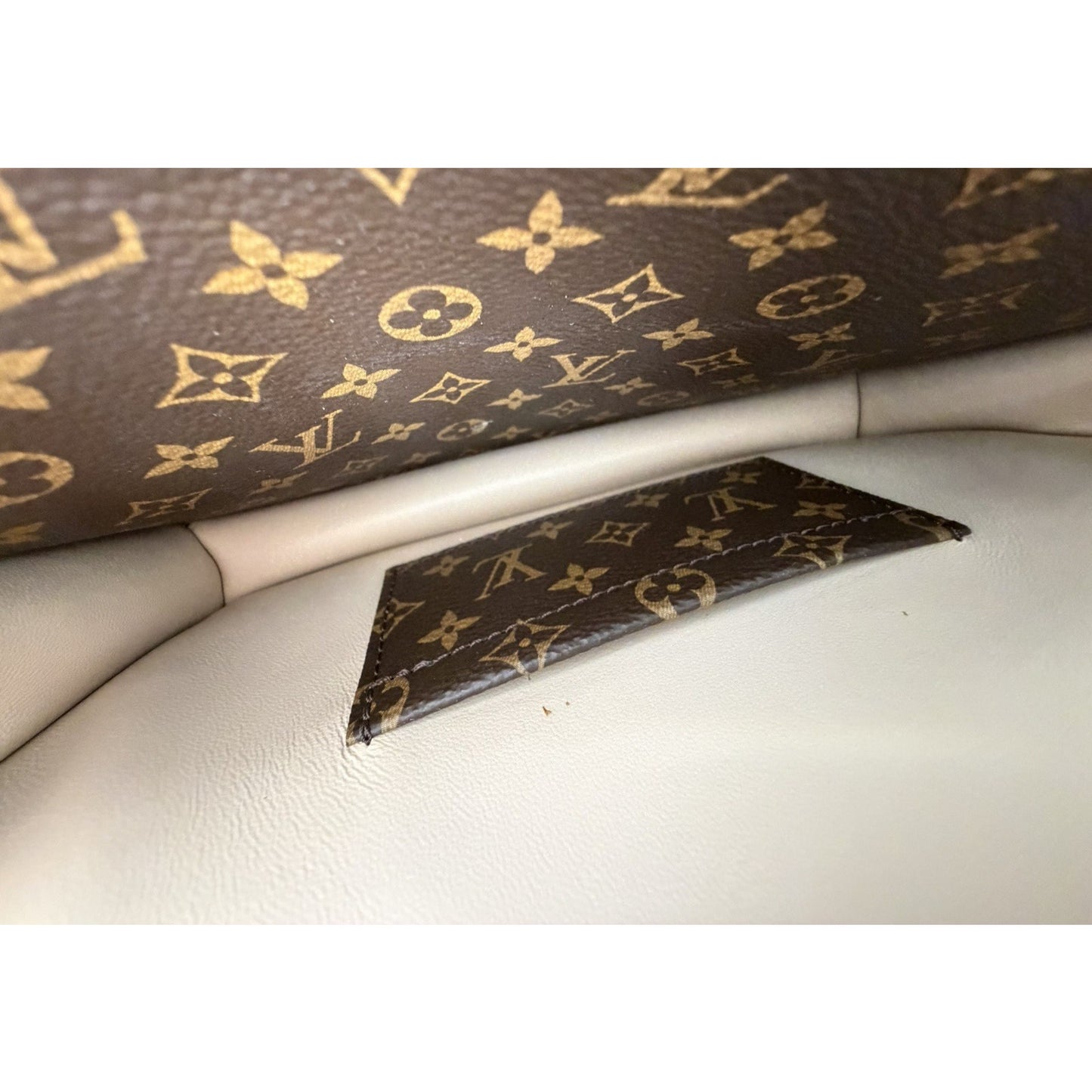 Louis Vuitton Trunk Clutch Bag in Reverse Monogram Coated Canvas NFC D2