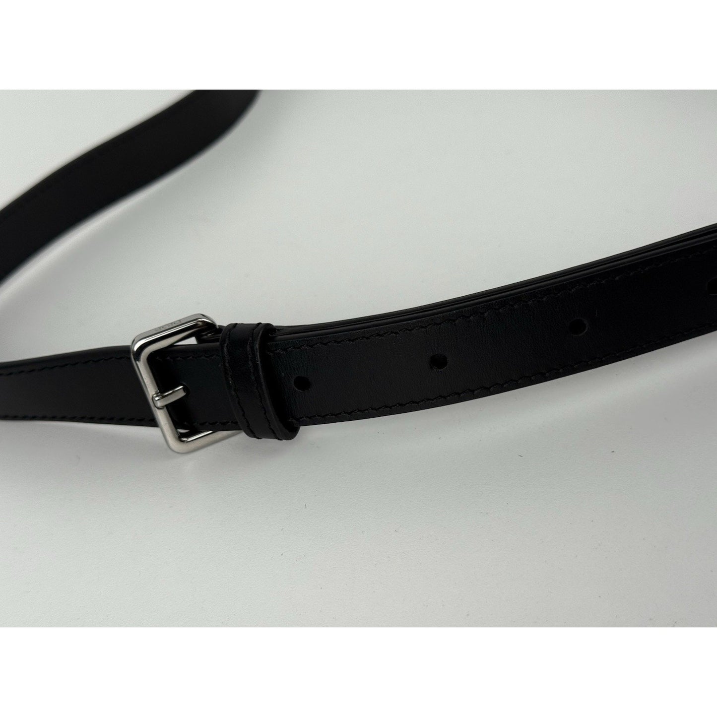 CHRISTIAN DIOR Gallop Flap Black Leather [Mini] Messenger Bag