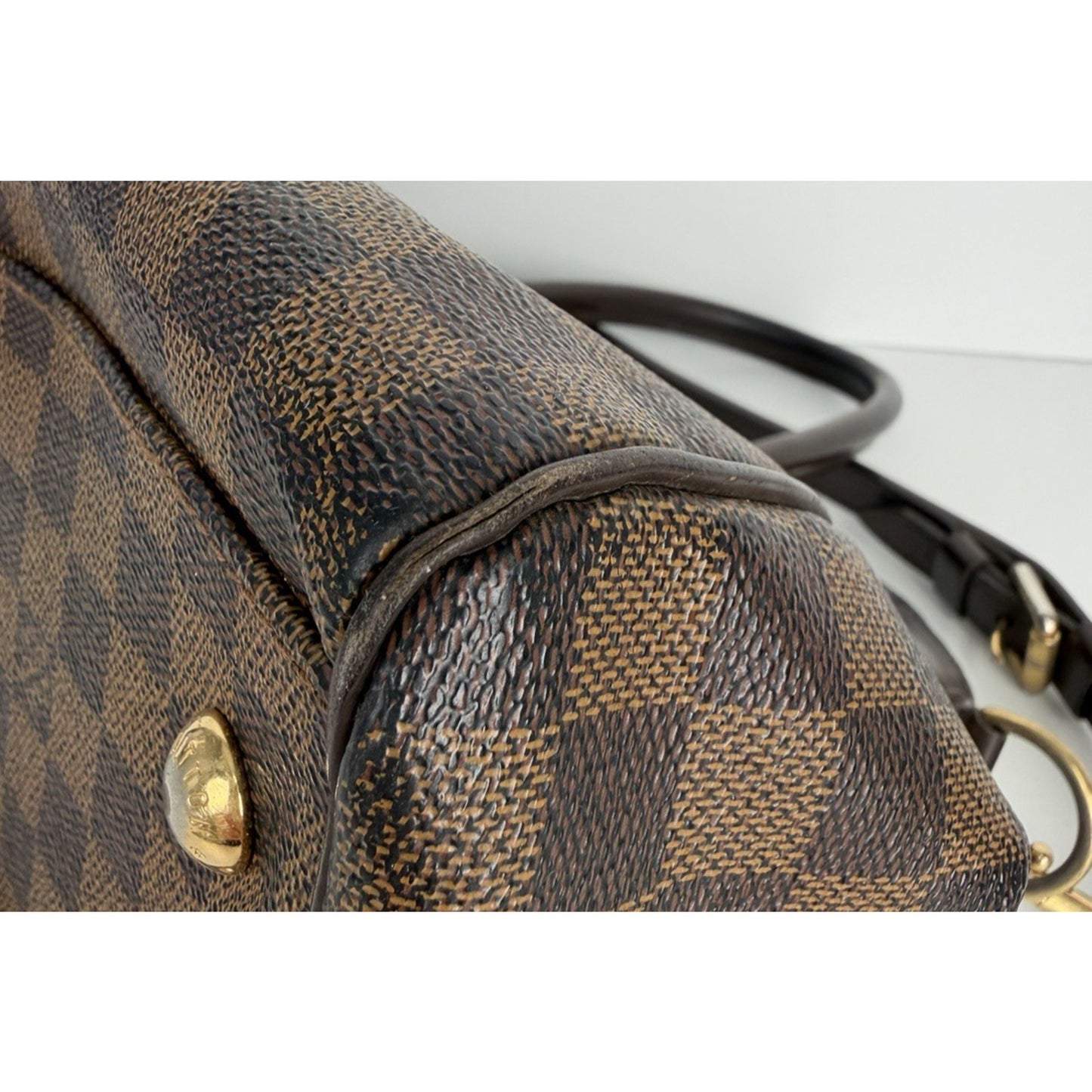 Louis Vuitton Trevi PM Handbag in Damier Ebene Coated Canvas 2014 S12