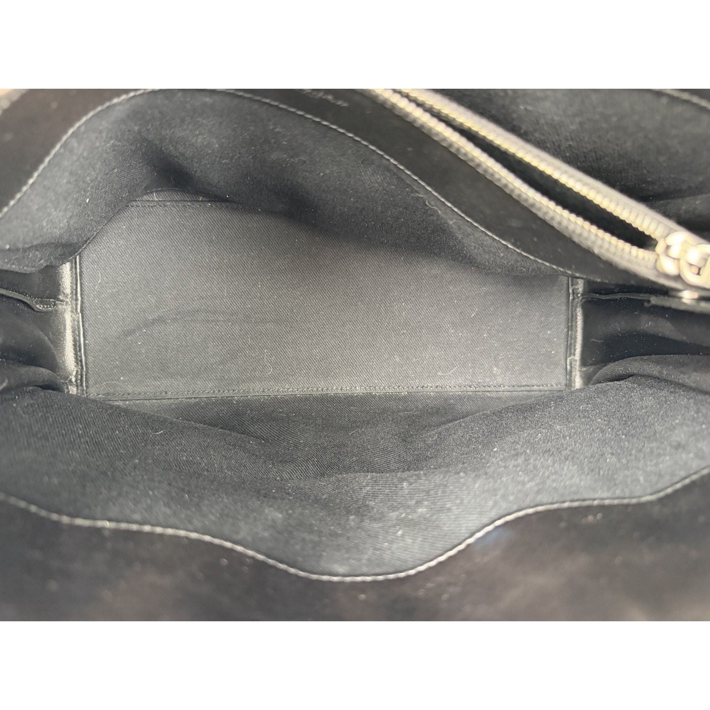 Saint Laurent Woven Sac de Jour Top Handle Bag Small in Black Leather S