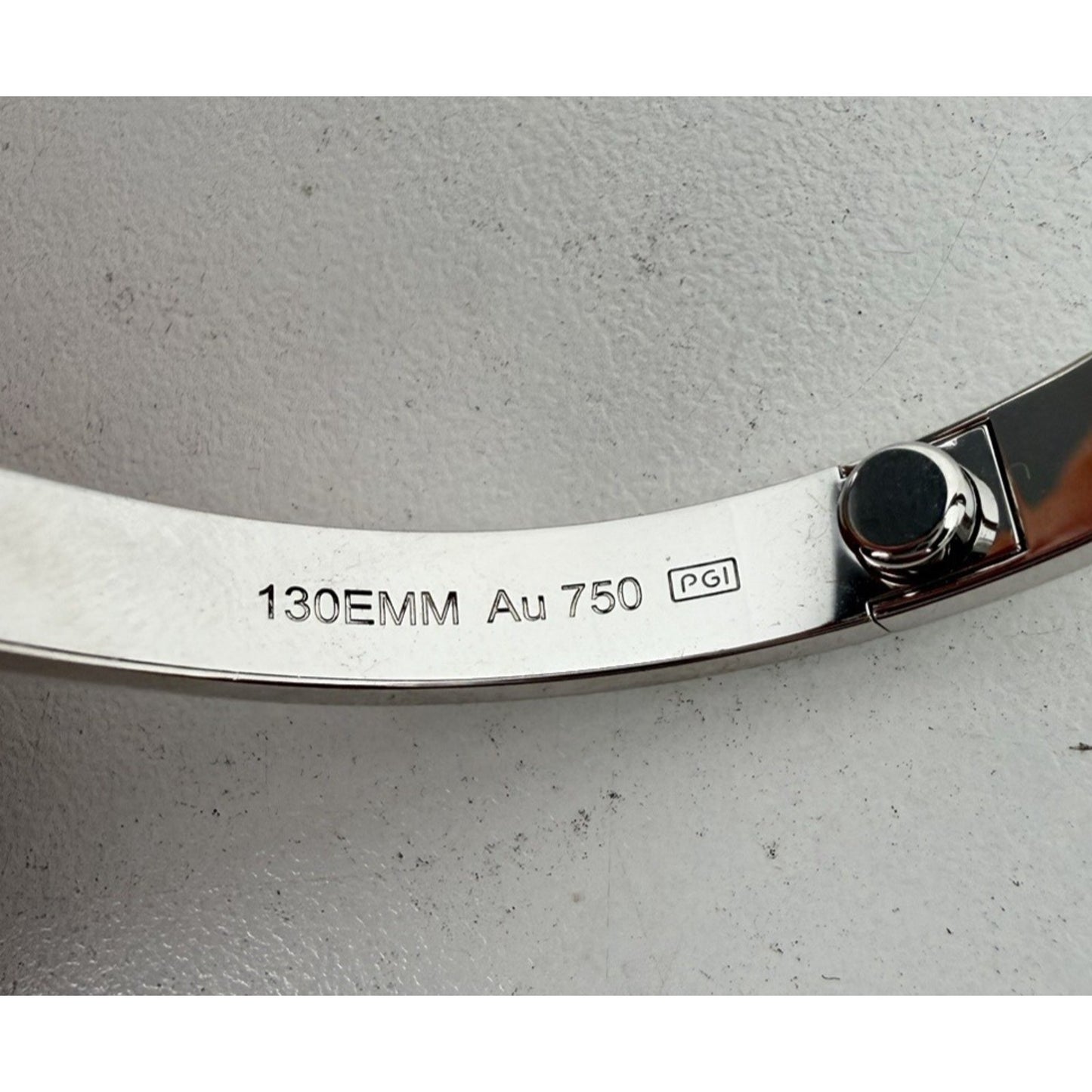 Cartier Classic Love Bracelet in 18K White Gold Featuring The Iconic Screw Motif