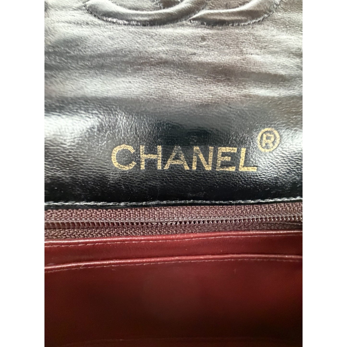 Chanel Mini Square Single Flap Bag in Black Vintage 1986-1988 E-8