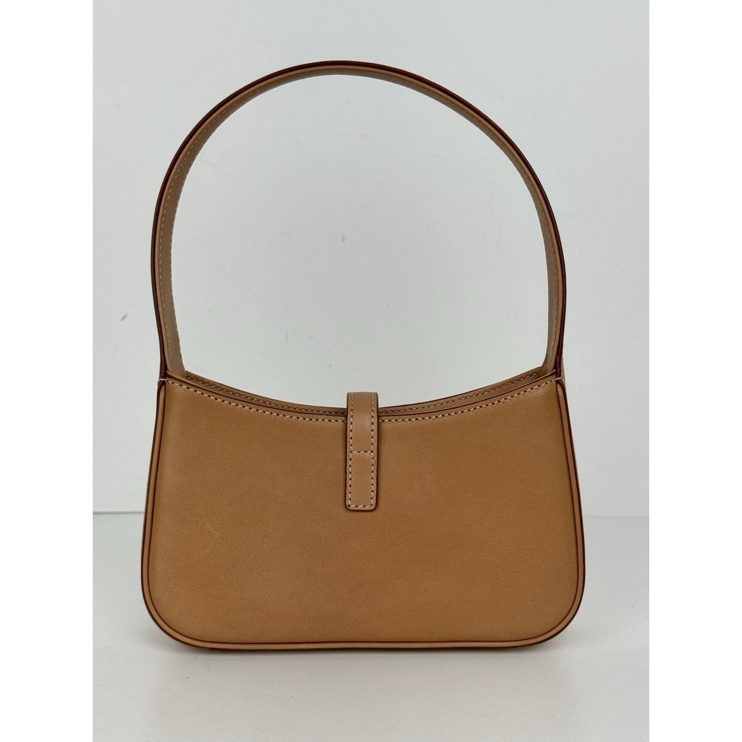 Saint Laurent Le 5 A 7 Brown Leather Top Handle Bag (2)