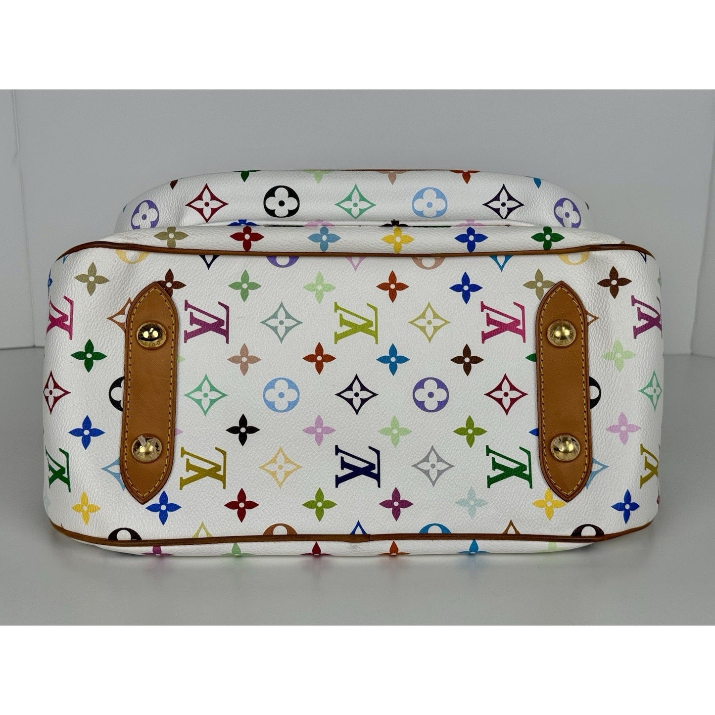 Louis Vuitton Rita Satchel White Monogram Multicolor Canvas Women’s Bag B-1