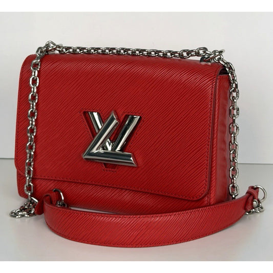 Louis Vuitton Coquelicot Epi Leather Twist MM Shoulder Bag (2019) B4