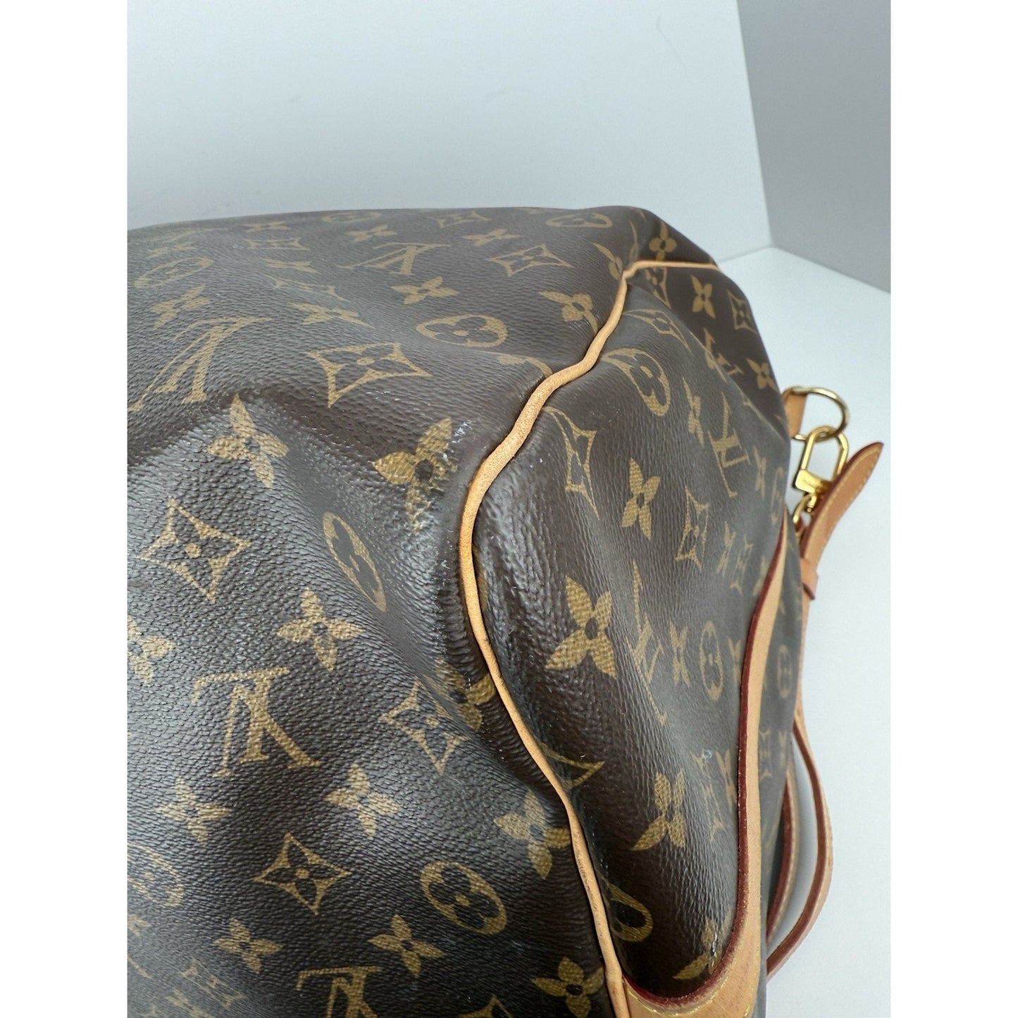 Louis Vuitton Keepall Boston Duffle 60 Brown Canvas