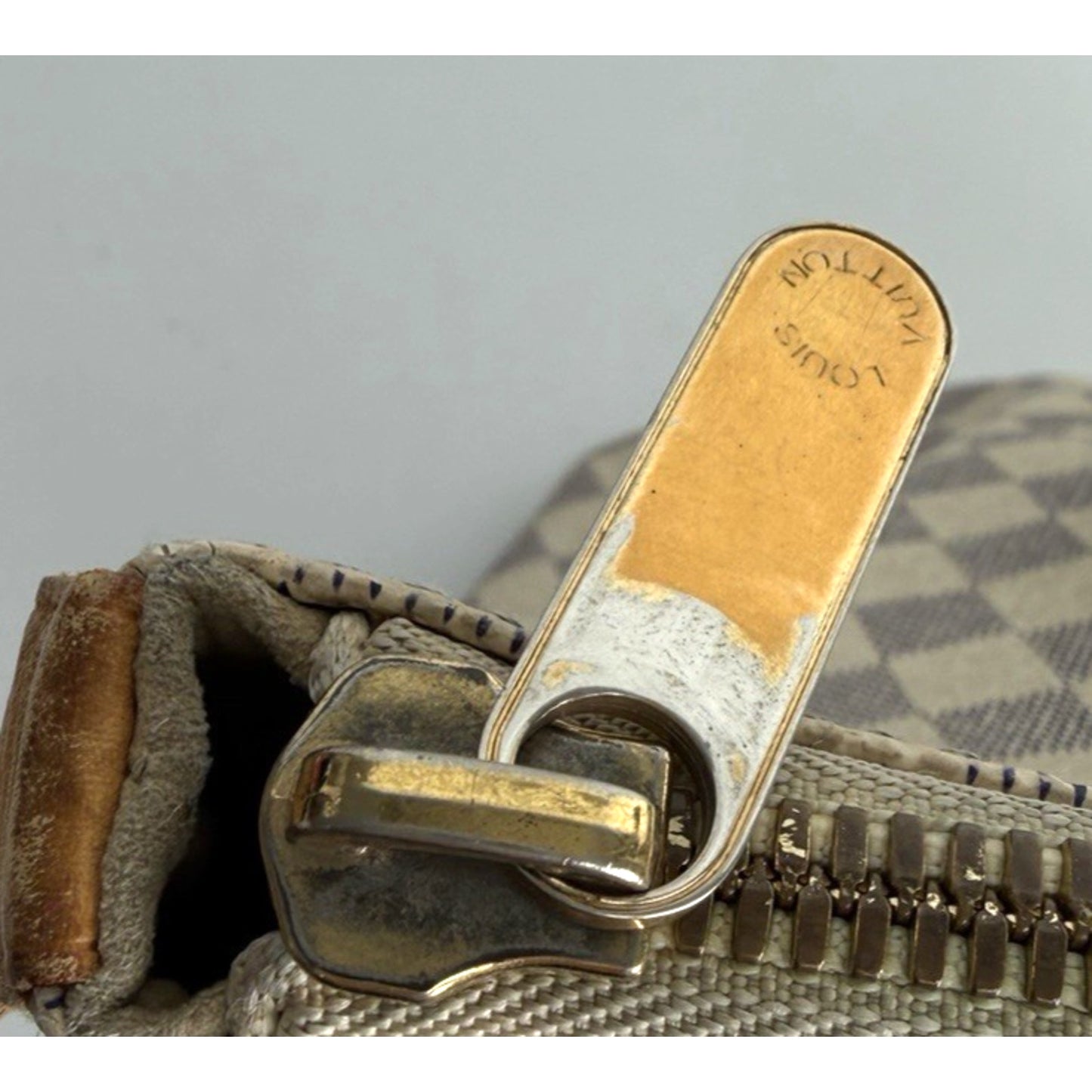 Louis Vuitton Saleya MM Tote Bag in Damier Azur Coated Canvas 2008 S