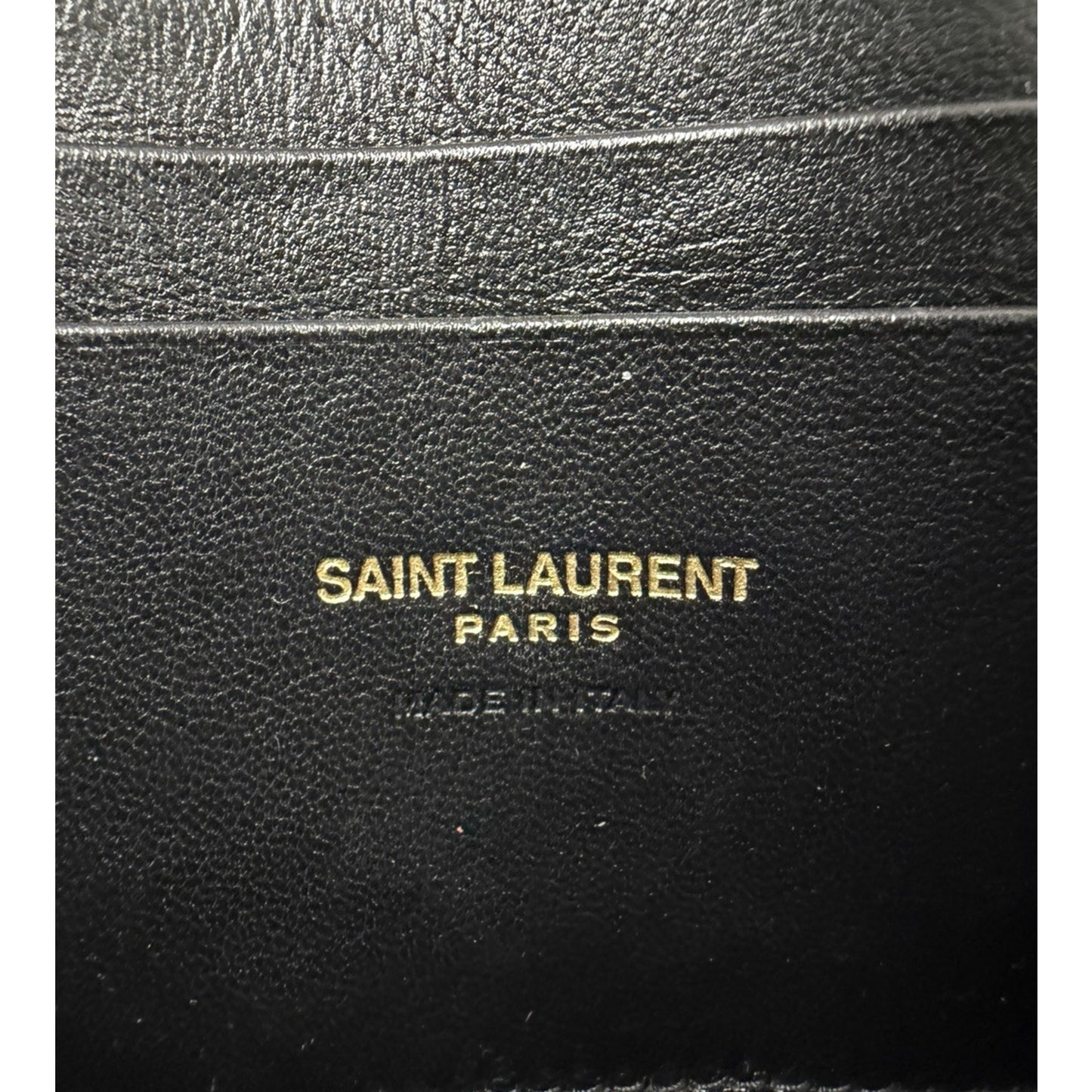 Saint Laurent Lou Camera Bag Mini in Black Quilted Grain De Poudre Leather S-01