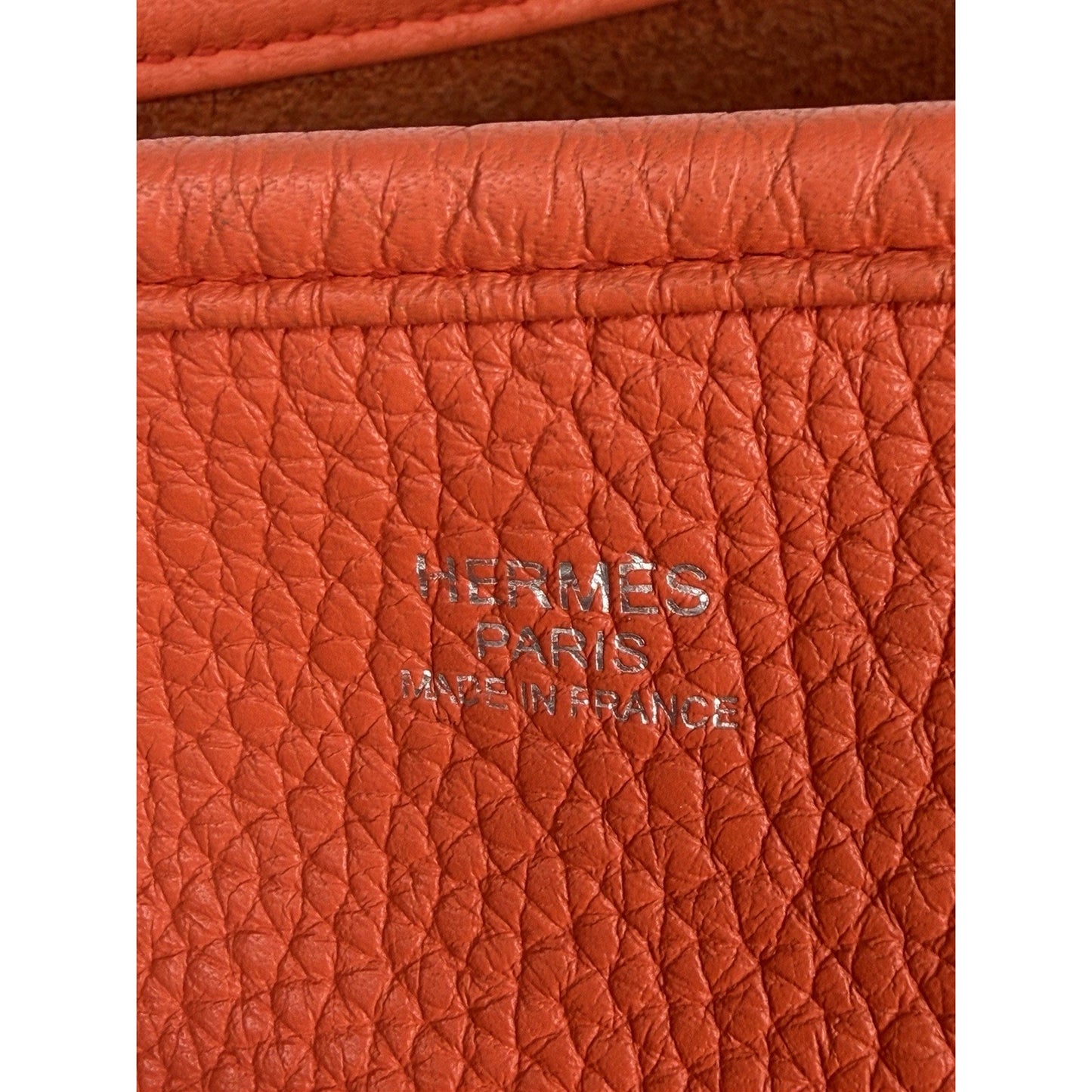 Hermes Evelyne 29 Bag Orange Poppy Taurillon Clemence Leather 2017