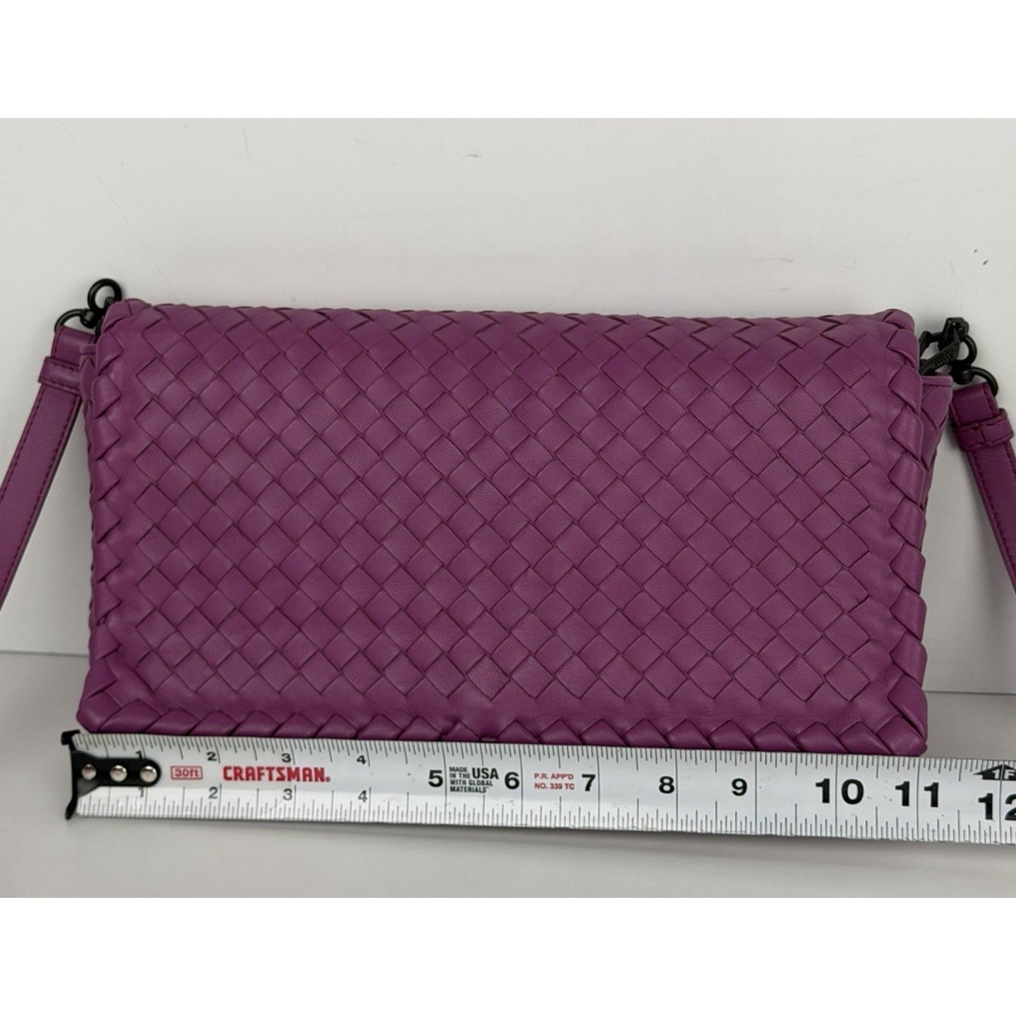 Bottega Veneta Intrecciato Dahila Clutch Crossbody Woven Nappa Leather S32