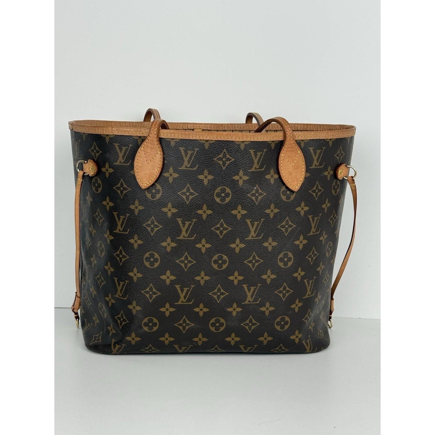 Louis Vuitton Monogram Neverfull MM Tote Bag Brown Canvas