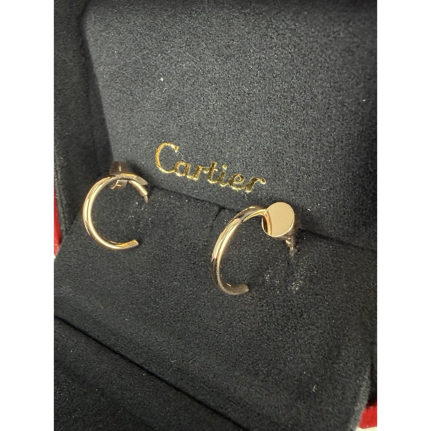 Cartier Juste un Clou Hoop Earrings Small Model in 18k Rose Gold