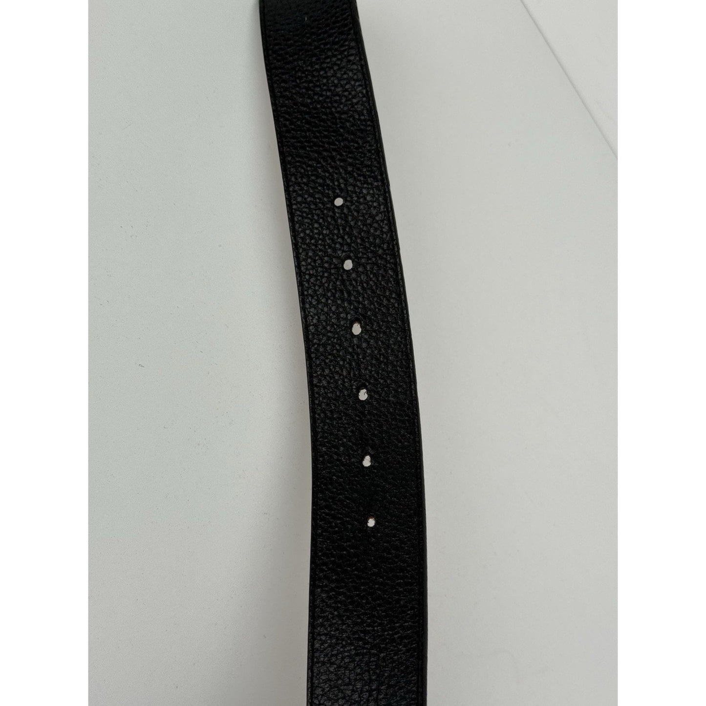 Louis Vuitton Black & Brown Belt Blue Buckle 100/40