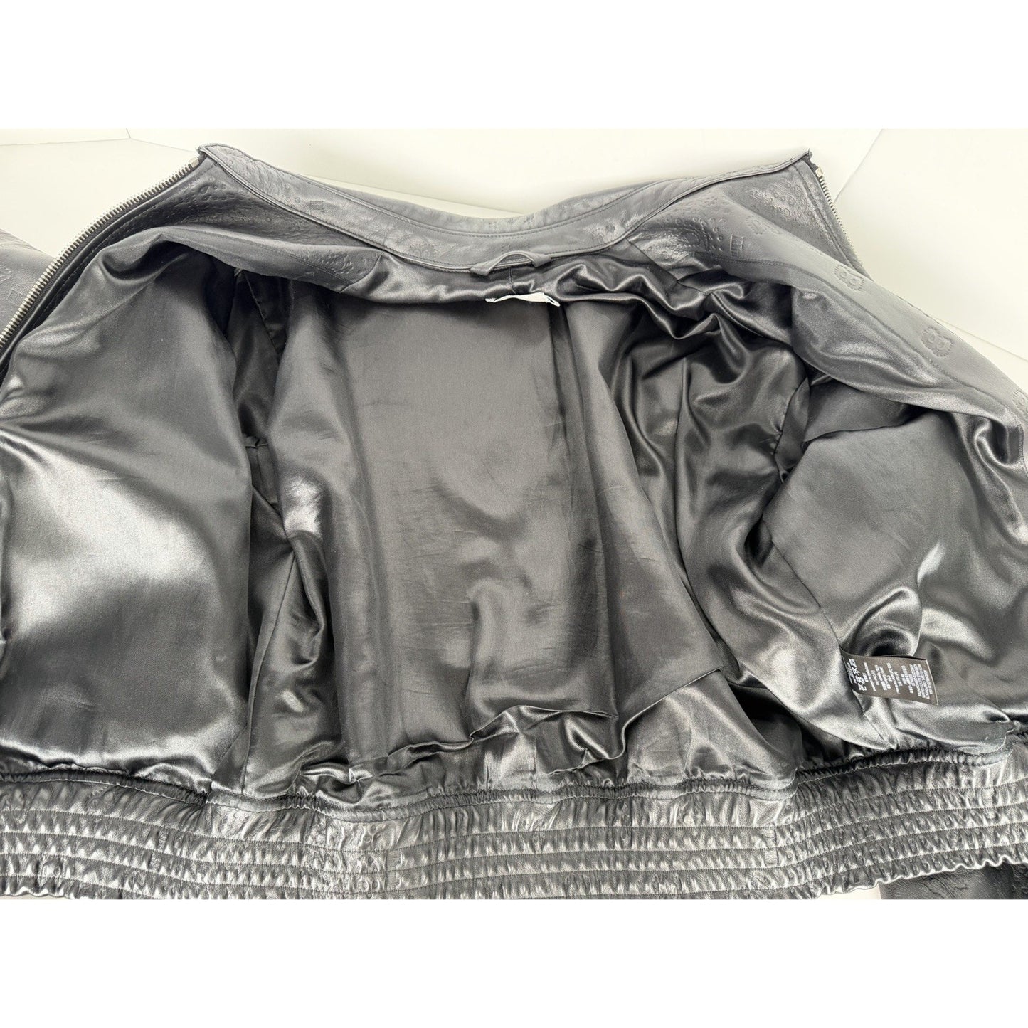 Rhude Leather Embossed Suit Jacket in Black Leather Size M
