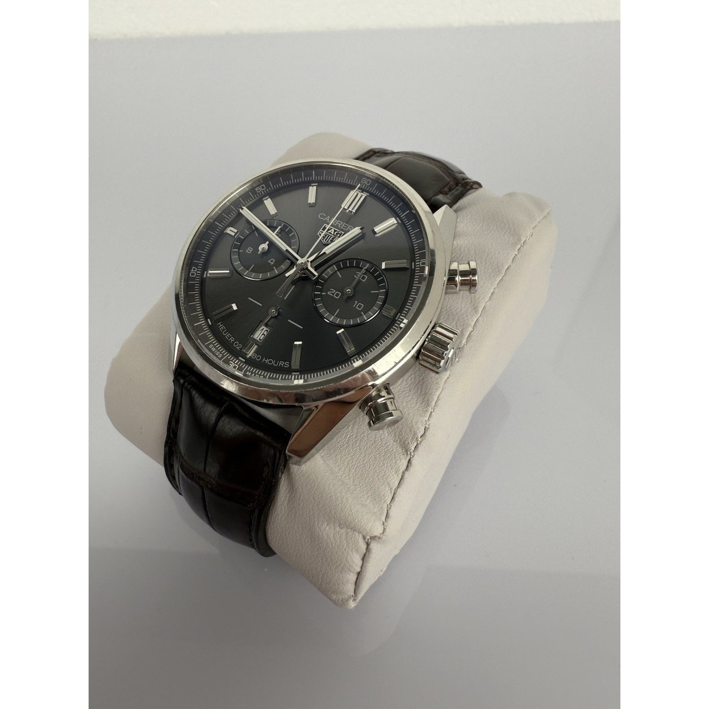 Tag Heuer Carrera 42mm CBN2012 Automatic Chronograph Gray