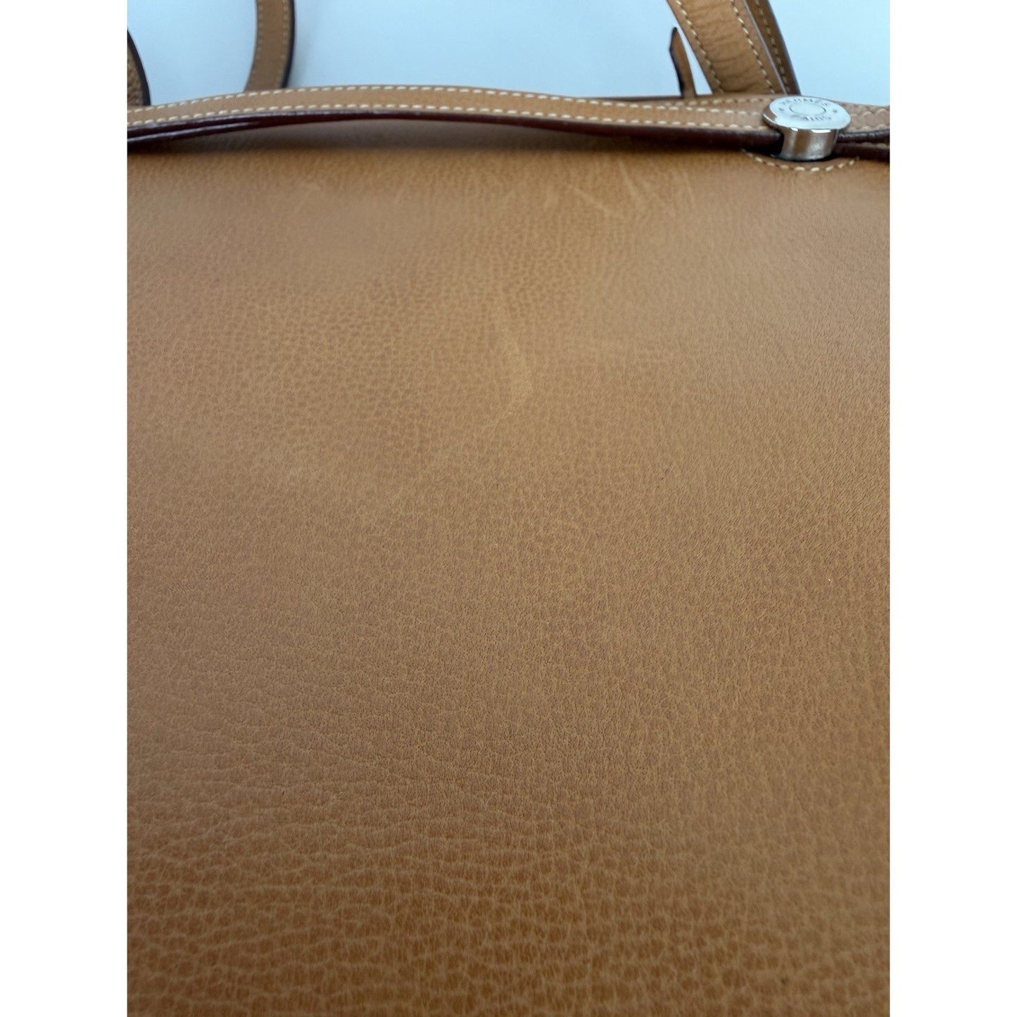 Hermes Cabana Tote Bag Vintage in Gold-Brown Leather 2004 B-2