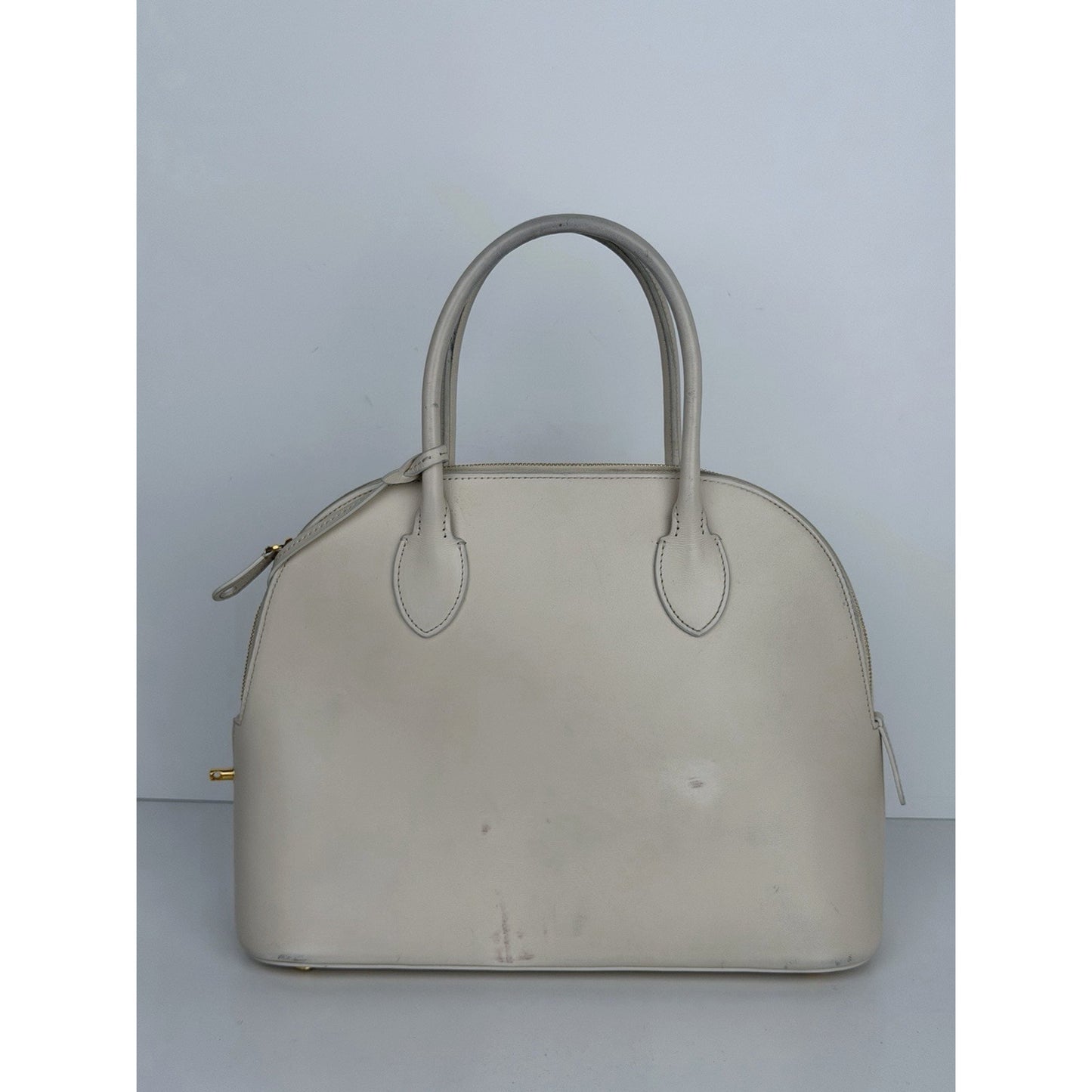 The Row Lady Bag in Ivory Color Leather D2
