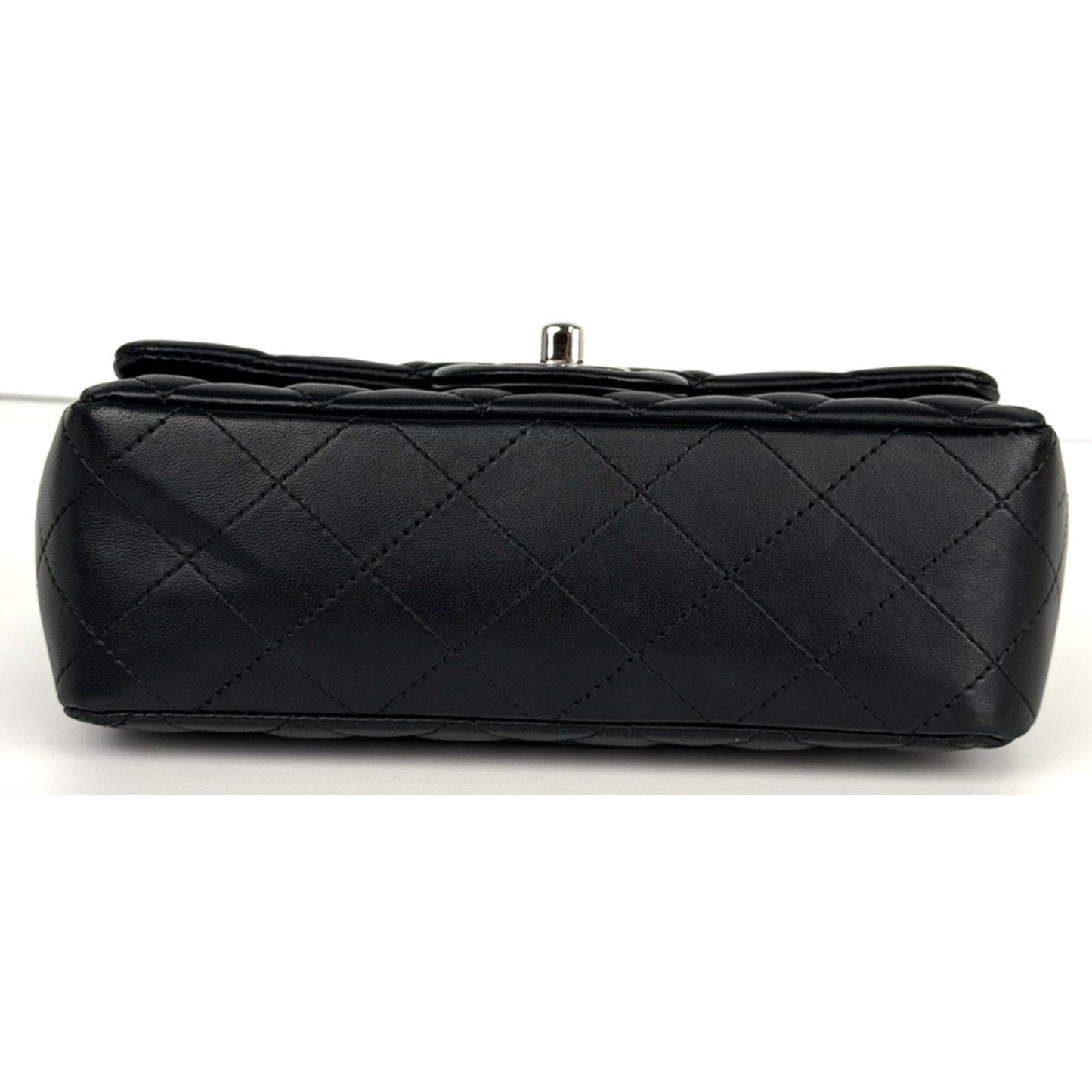 Chanel Mini Rectangular Flap Bag in Black Quilted Lambskin 2019 D-2