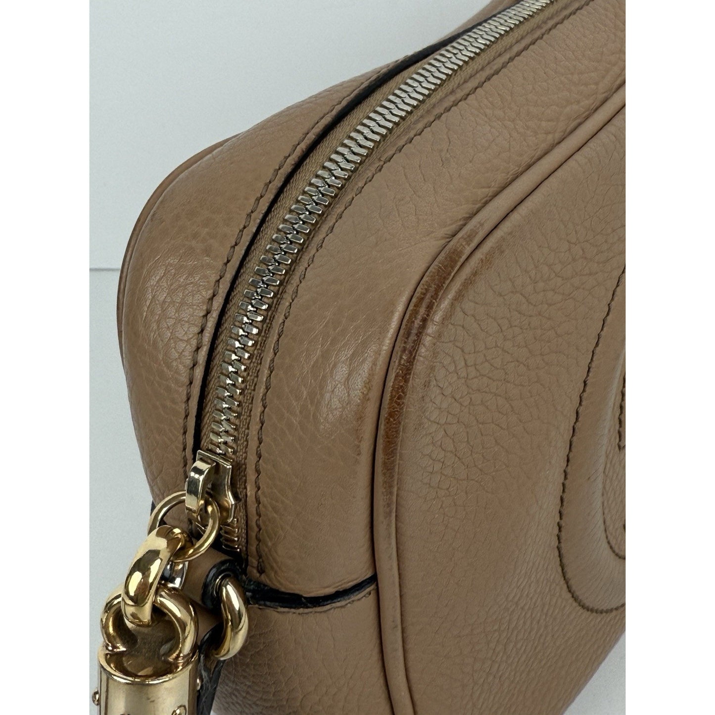 Gucci Soho Disco Shoulder Bag Beige