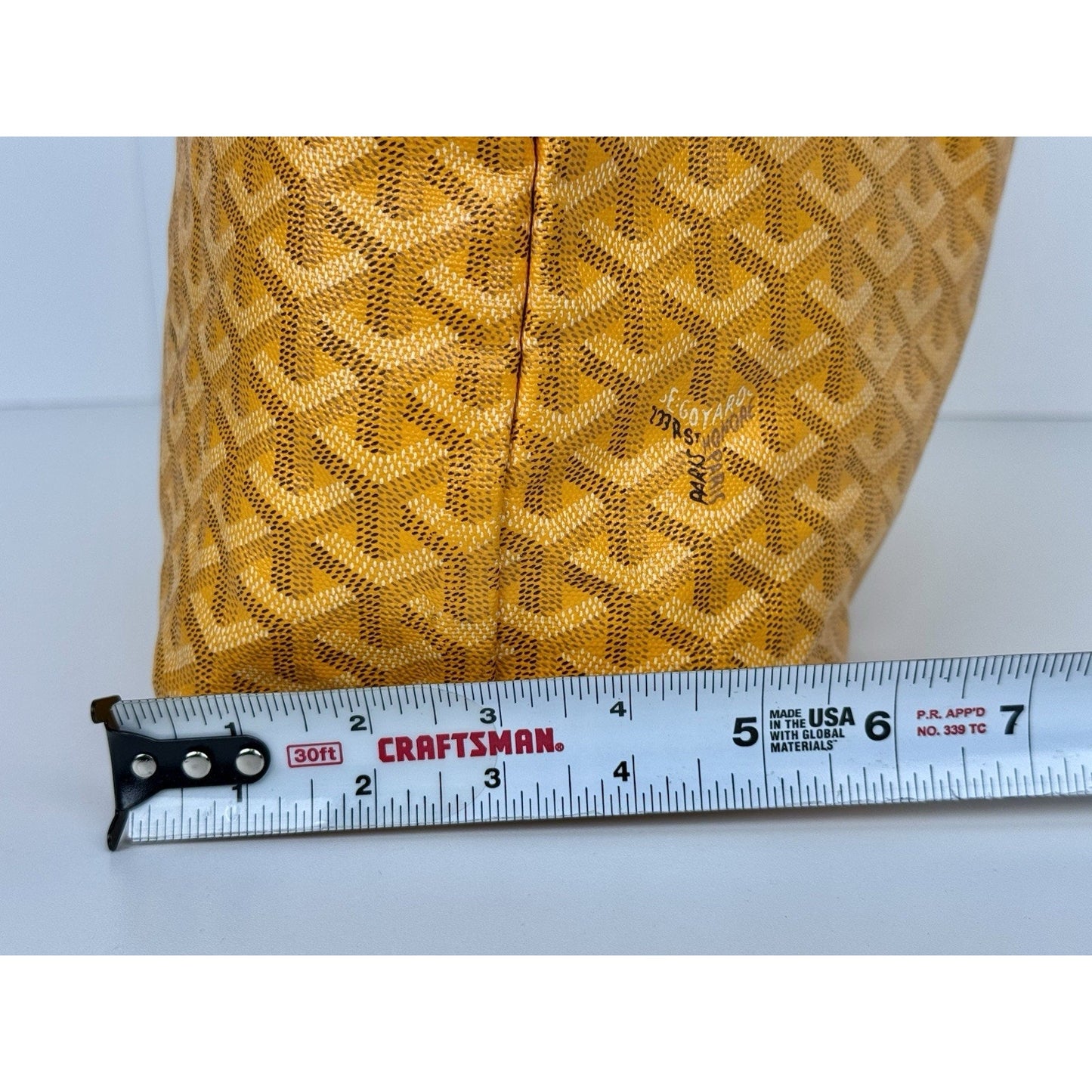 Goyard Saint Louis Tote Bag in Yellow Goyardine Canvas B-5