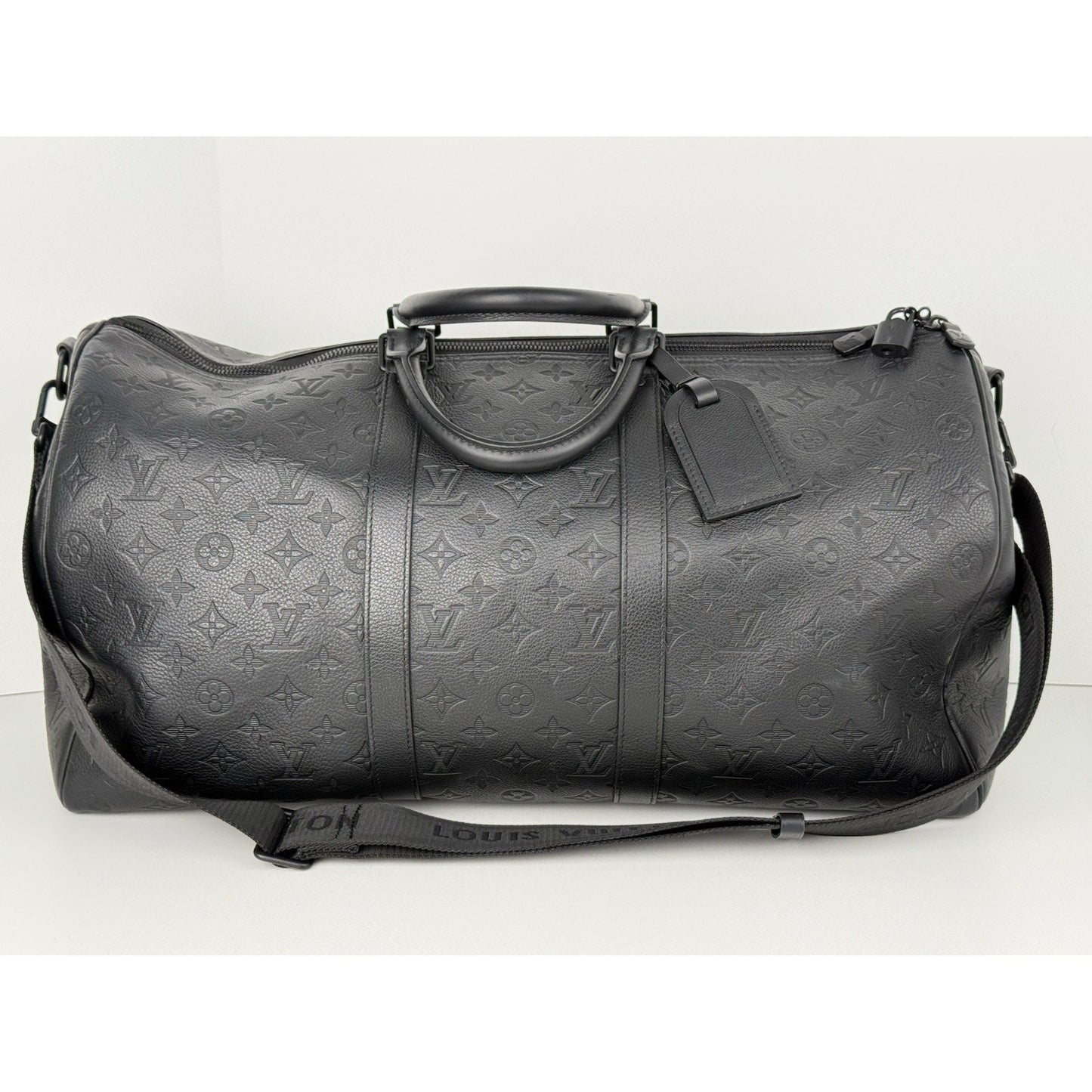 Louis Vuitton Keepall Bandouliere 50 Empriente Monogram Duffle Bag