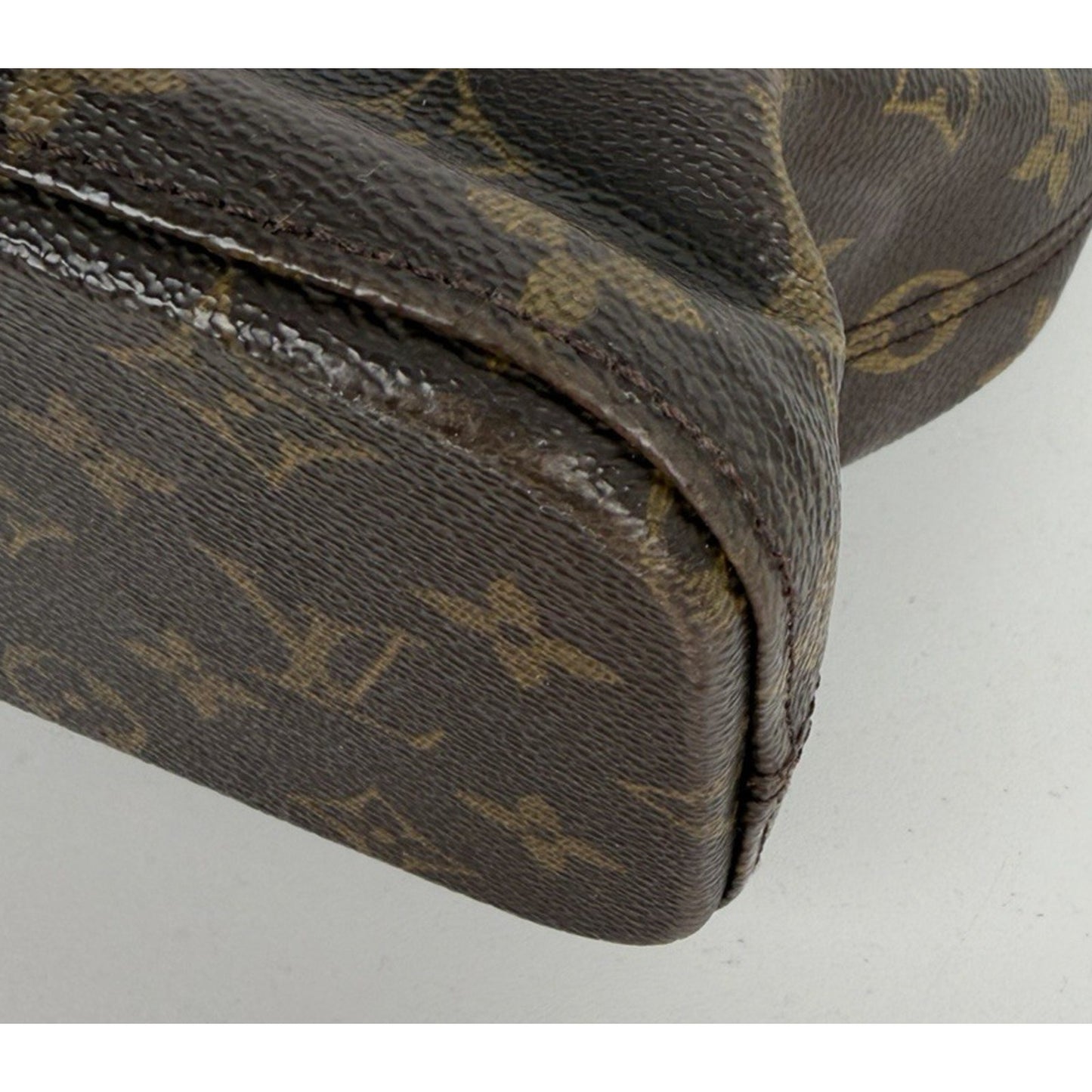 Louis Vuitton Cabas Mezzo Bag in Brown Monogram Coated Canvas Vintage 2002 S