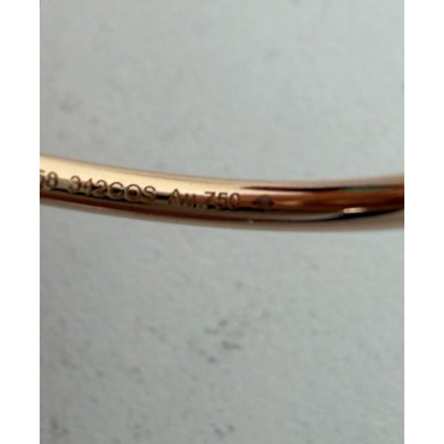 Cartier Juste Un Clou Small Model Ring in 18k Rose Gold with Diamonds Size 58
