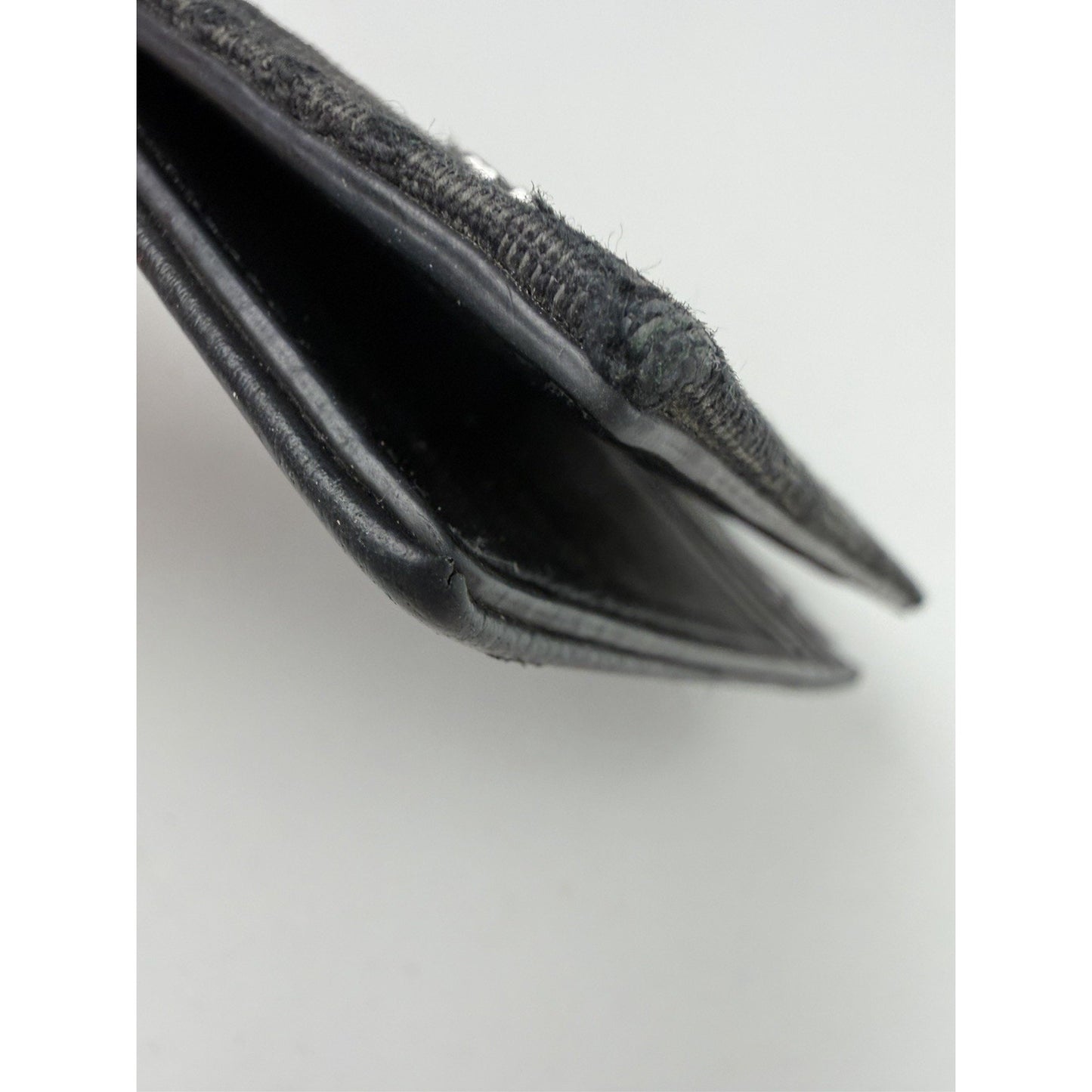 Dior Saddle Vertical Bifold Card Holder in Black Grained Leather 2023