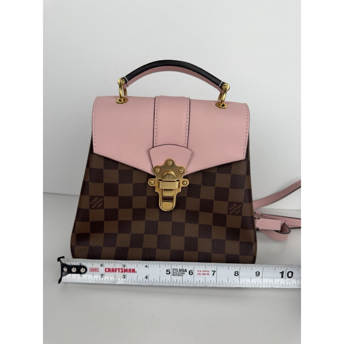 Louis Vuitton Clapton Backpack in Magnolia & Damier Ebene Coated Canvas 2019 S