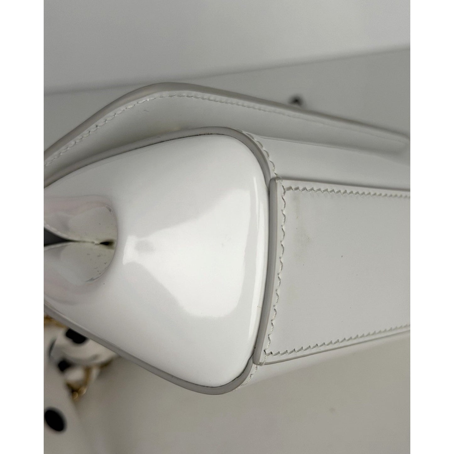 Dolce & Gabbana Sicily East-West Small Top Handle Bag in White Leather B1