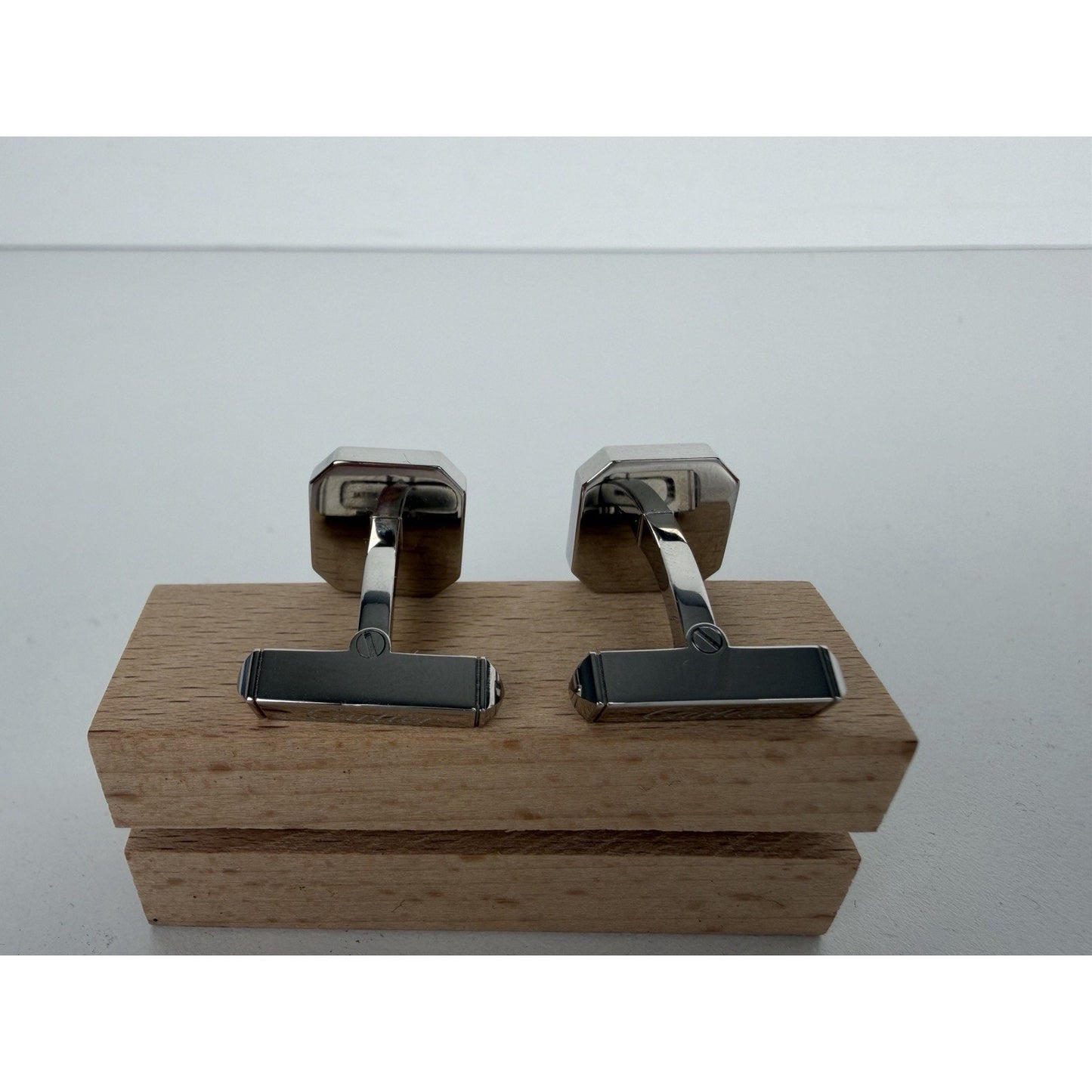Cartier Santos de Cartier Cufflinks with White Pearl