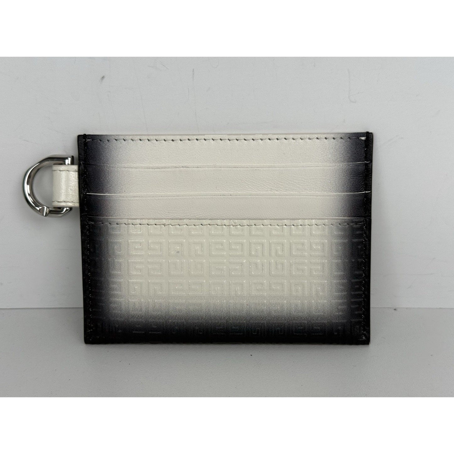 Givenchy Monogram-Embossed Heart-Print Clutch Bag – Black/White