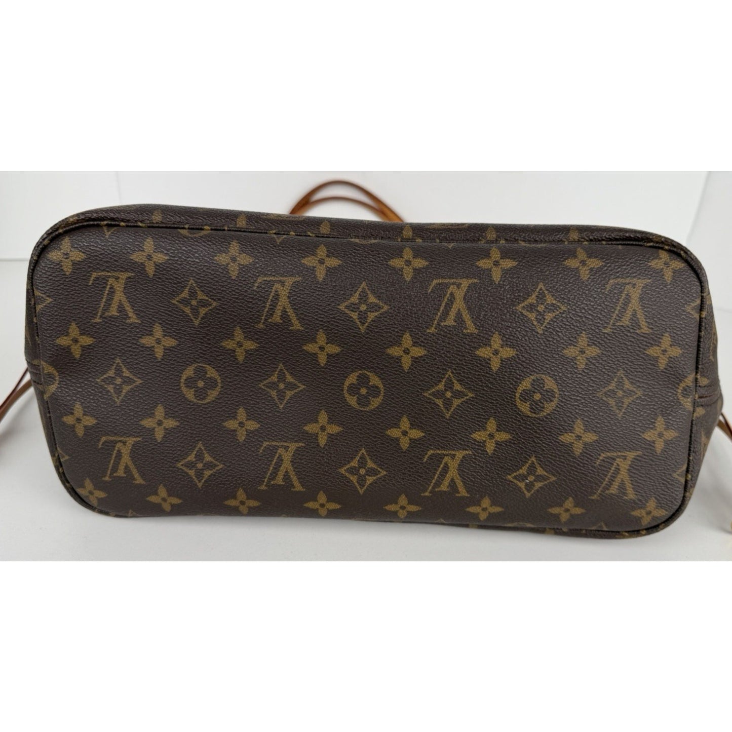 Louis Vuitton Monogram Neverfull MM Tote Bag in Brown Coated Canvas 2010 S-10