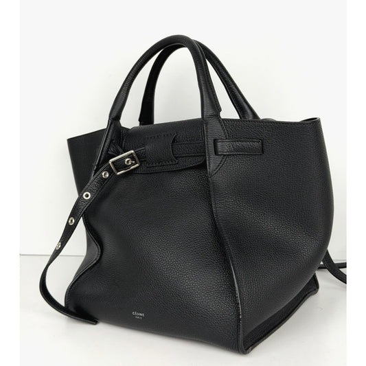 Celine Small Big Bag in Black Grained Calfskin Handbag for Women S03