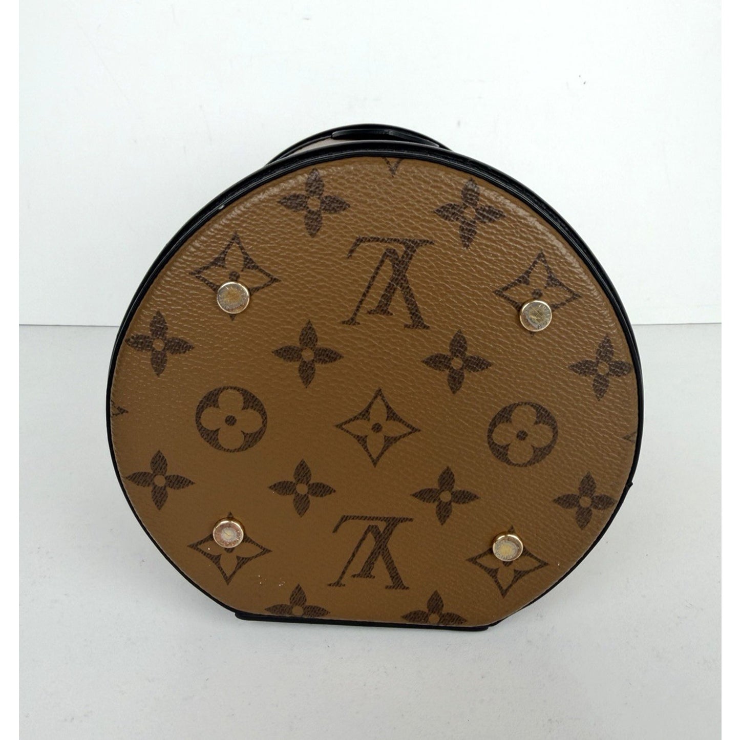 Louis Vuitton Cannes Handbag in Brown LV Reverse Monogram Coated Canvas NFC B-6