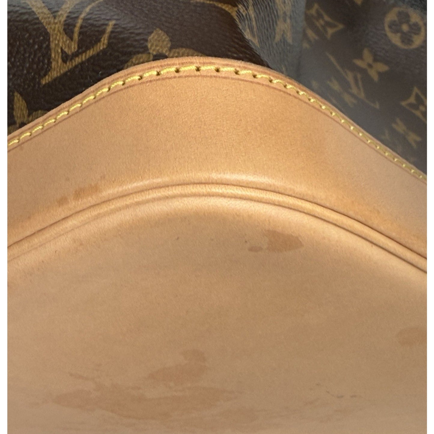 Louis Vuitton Petit Noe Shoulder Bag NM in Brown Monogram Coated Canvas NFC S