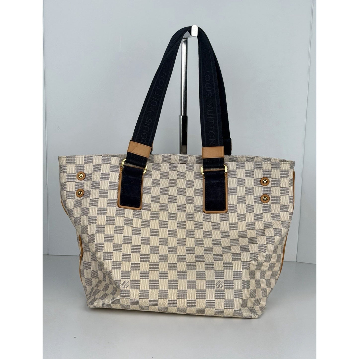 Louis Vuitton Beach Cabas PM Tote Bag in Damier Azur Coated Canvas 2012 E-8