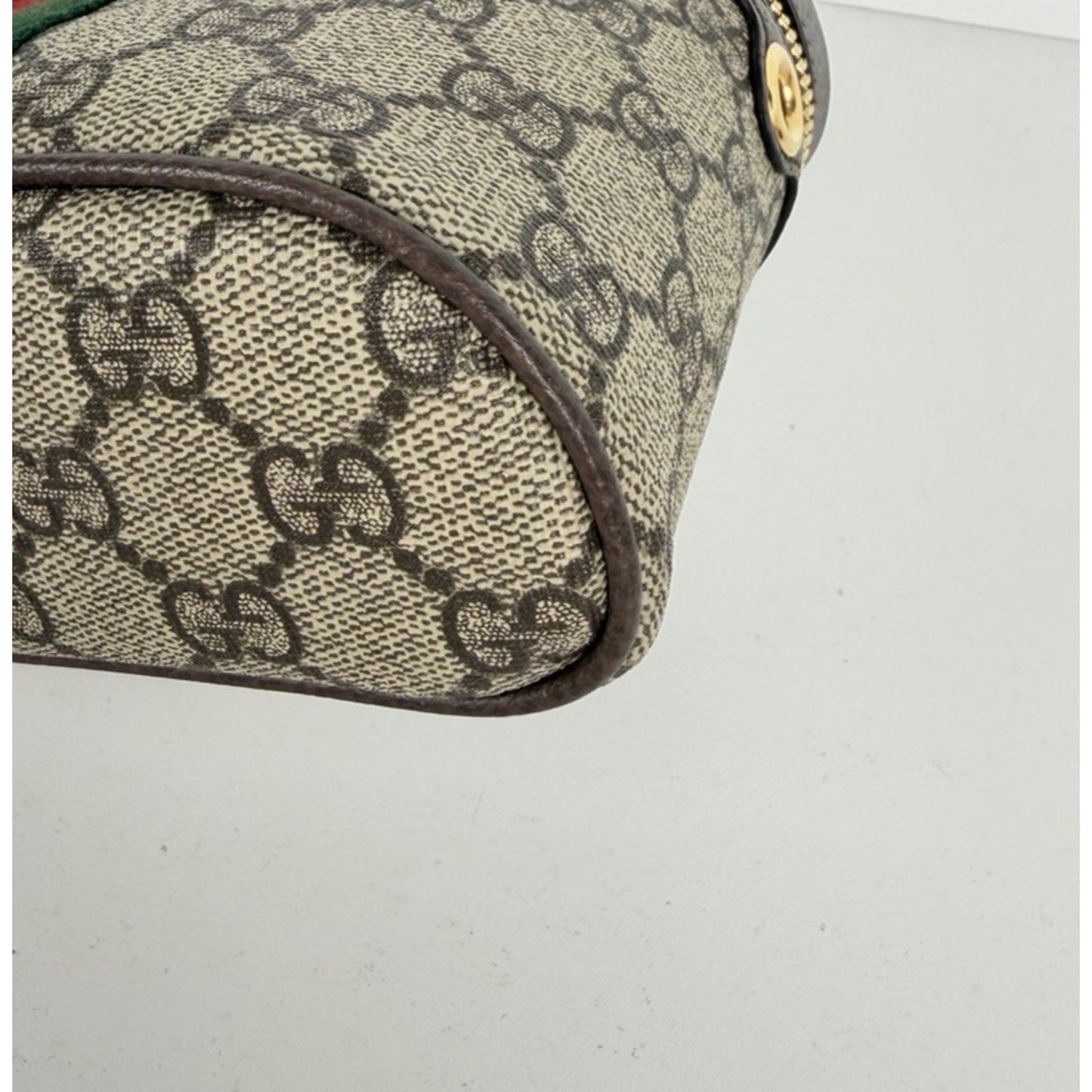 Gucci Chain Ophidia Belt Bag in Beige GG Supreme Coated Canvas S09